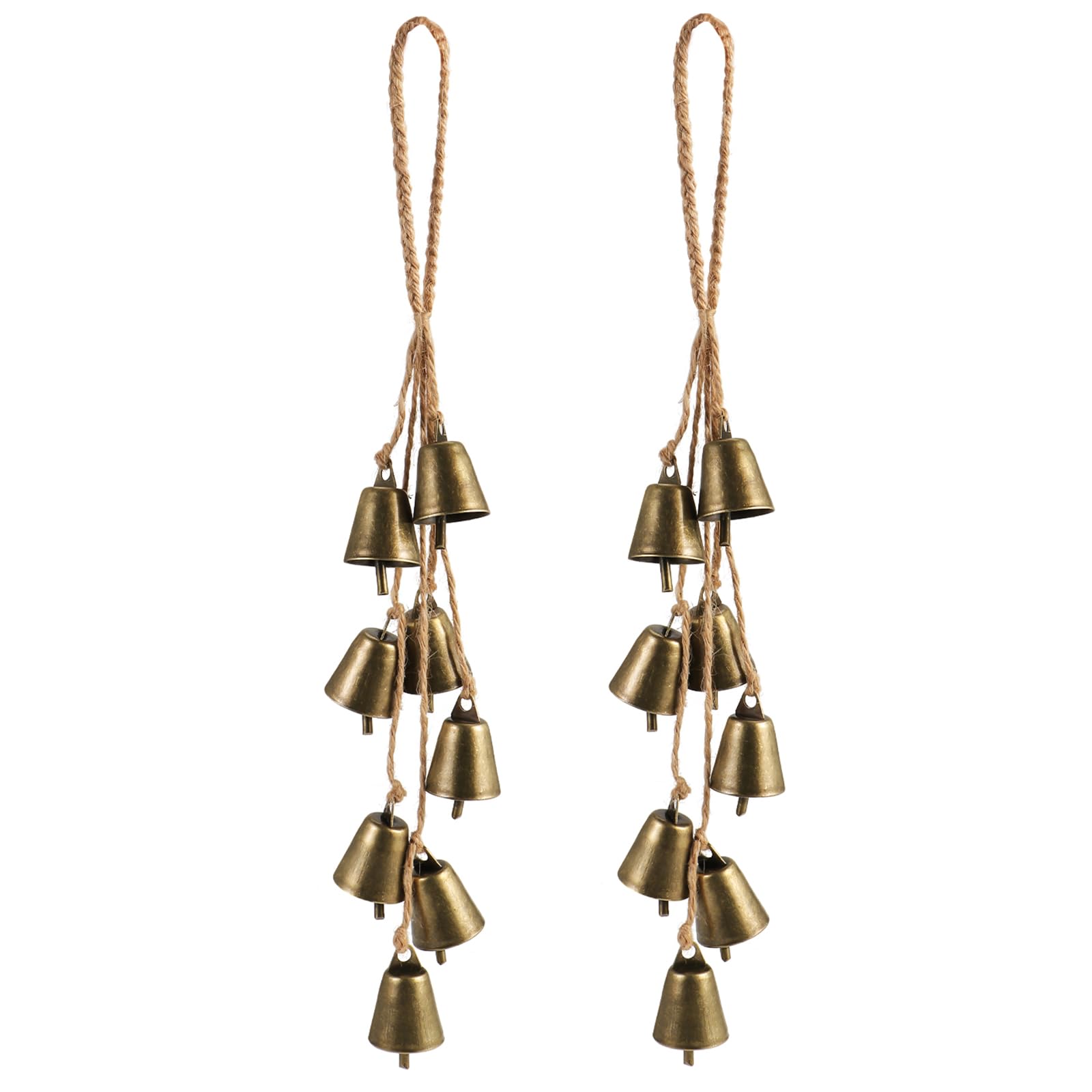 2 Pack Witch Bells for Door Knob Protection Outdoor Bells Hanging Bells for Door knob Witches Bells Magic Wind Chimes for Home P