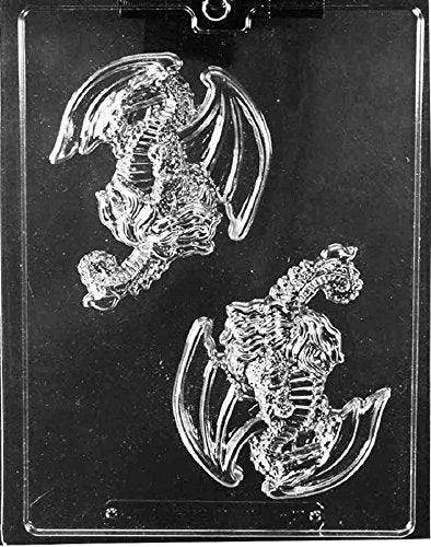 Grandmama'S Goodies I027 Dragon Pieces Chocolate Candy Soap Mold With Exclusive Molding Instructions