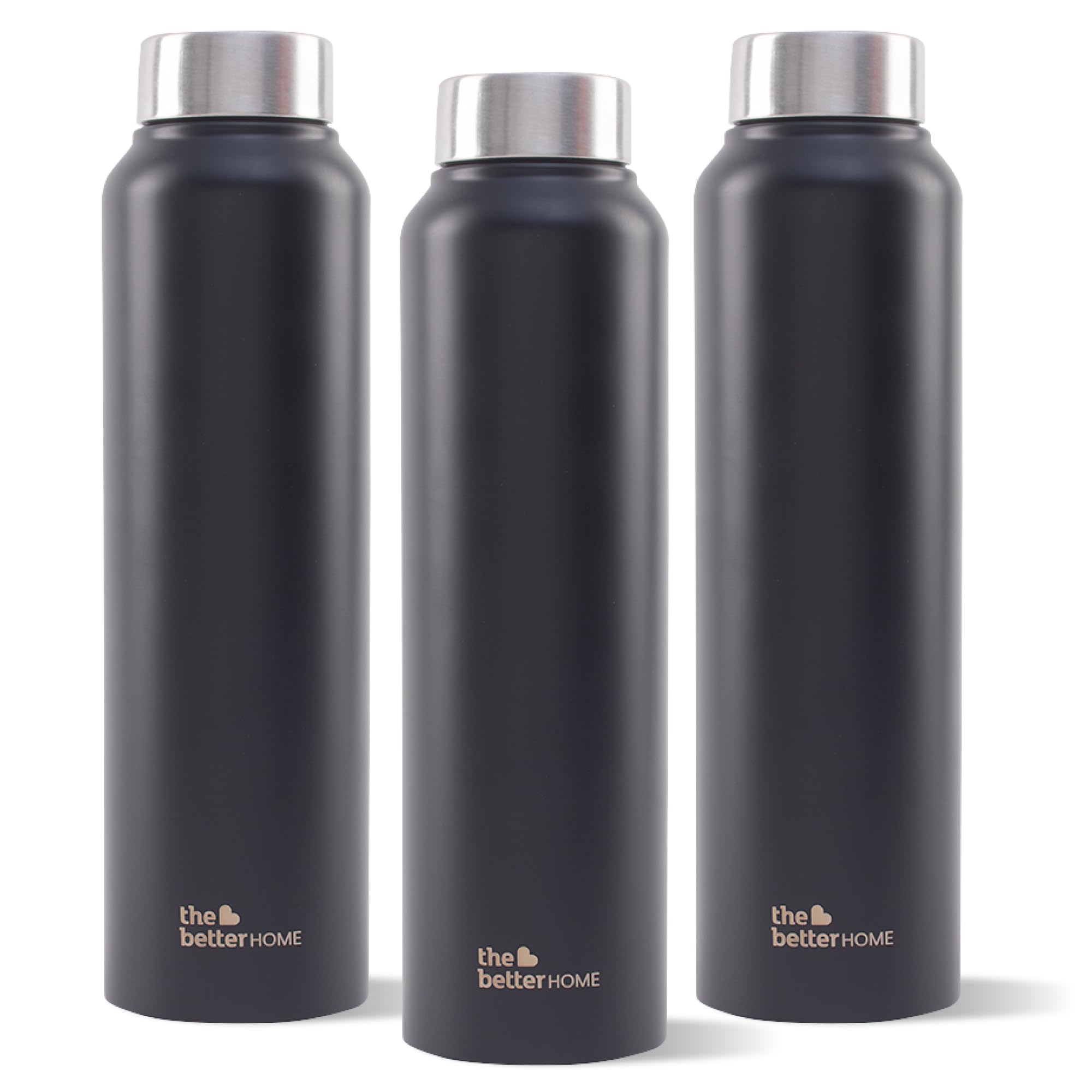 The Better Home 1000 Stainless Steel Water Bottle 1 Litre | Rust-Proof, Lightweight, Leak-Proof & Durable | Eco-Friendly, Non-To