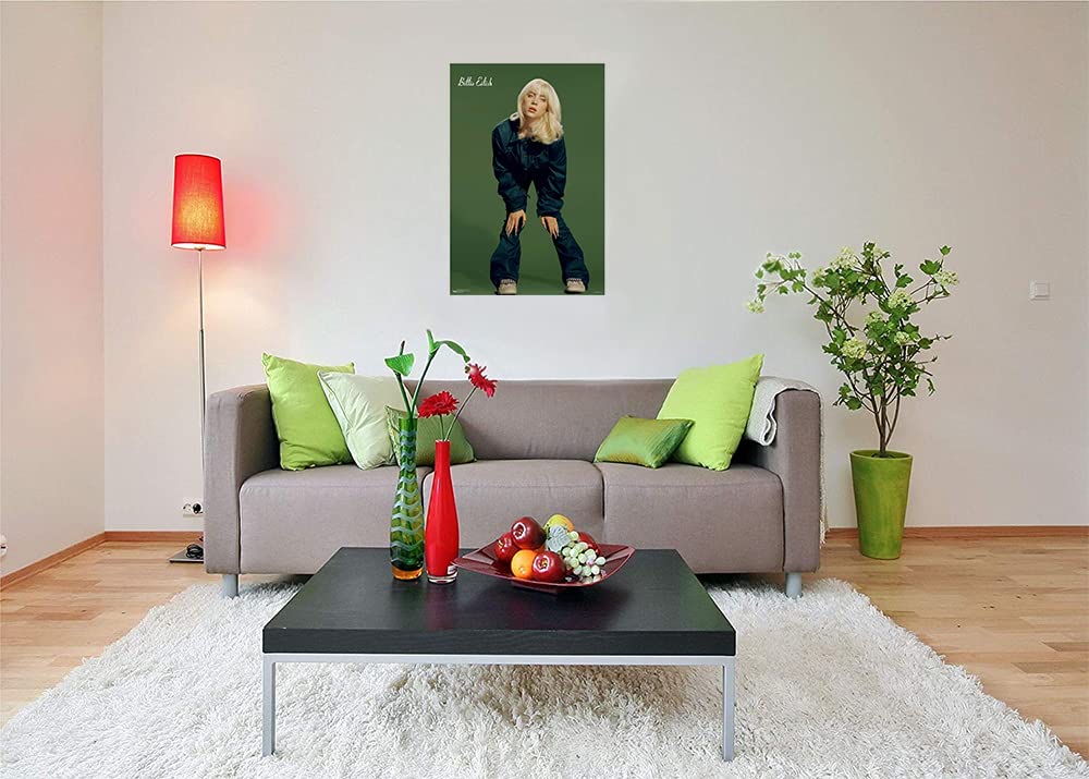 Scorpio Posters Billie Eilish - Denim Poster - Officially Licensed - Laminated - 24.5'' X 36.5''
