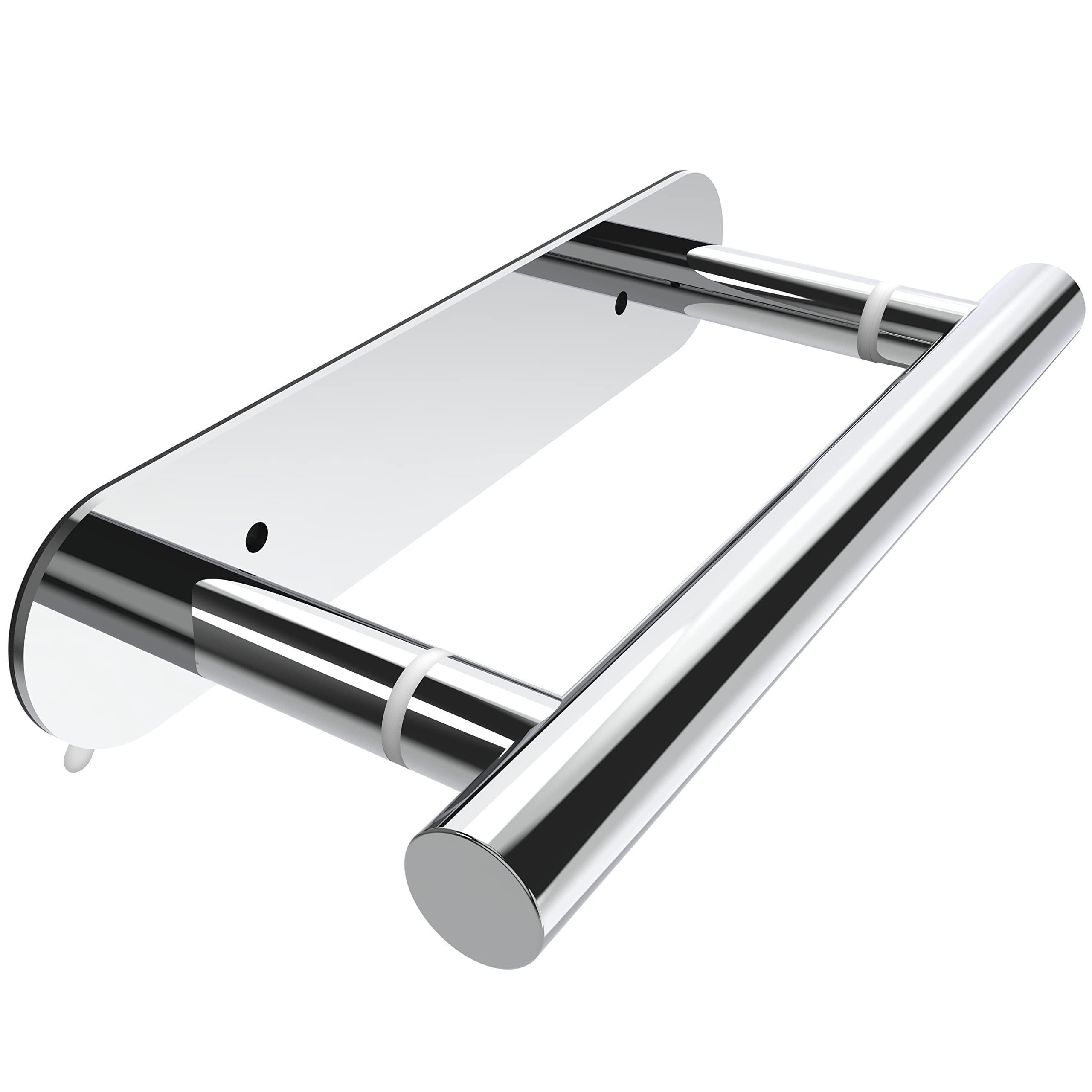 Ruacq Self Adhesive Toilet Paper Holder Polished Double Post Pivoting Tissue Holders Roll Holder Hangers Bathroom Tissue Roll Ho