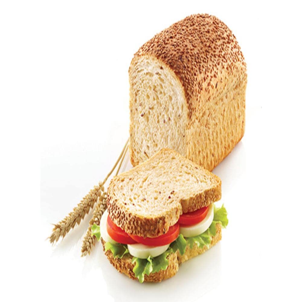 Silikomart 21.004.13.0065 3D Bread Loaf Baking Tin 15 X 10 X 7.5 Cm - Grey