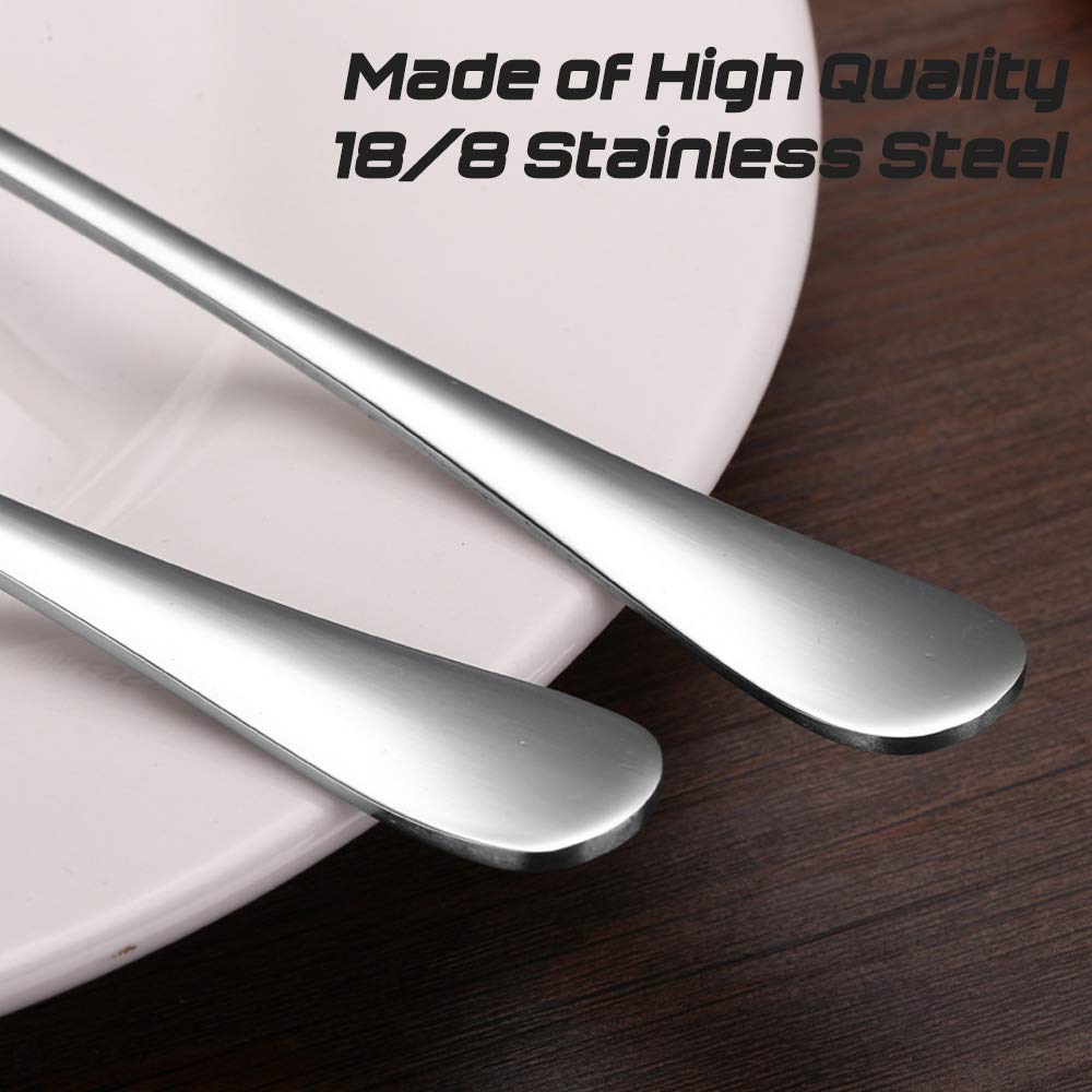 Set Of 9, Stainless Steel Round Soup Spoons, Sourceton 3 Sizes Of Soup Spoons, Use For Home, Kitchen Or Restaurant- 7.5 Inch, 6.