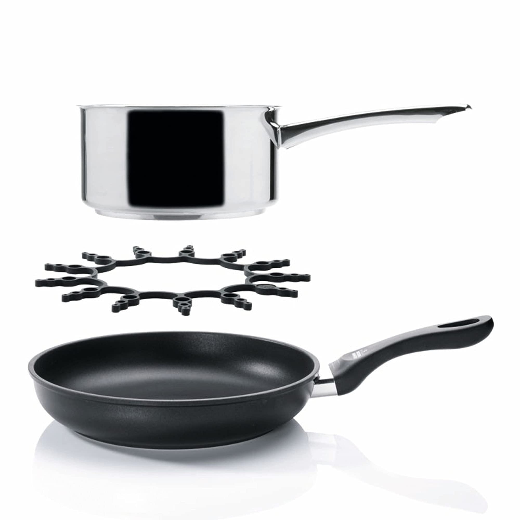 Kuhn Rikon Trivet & Pan Guard, (Set Of 3), Black