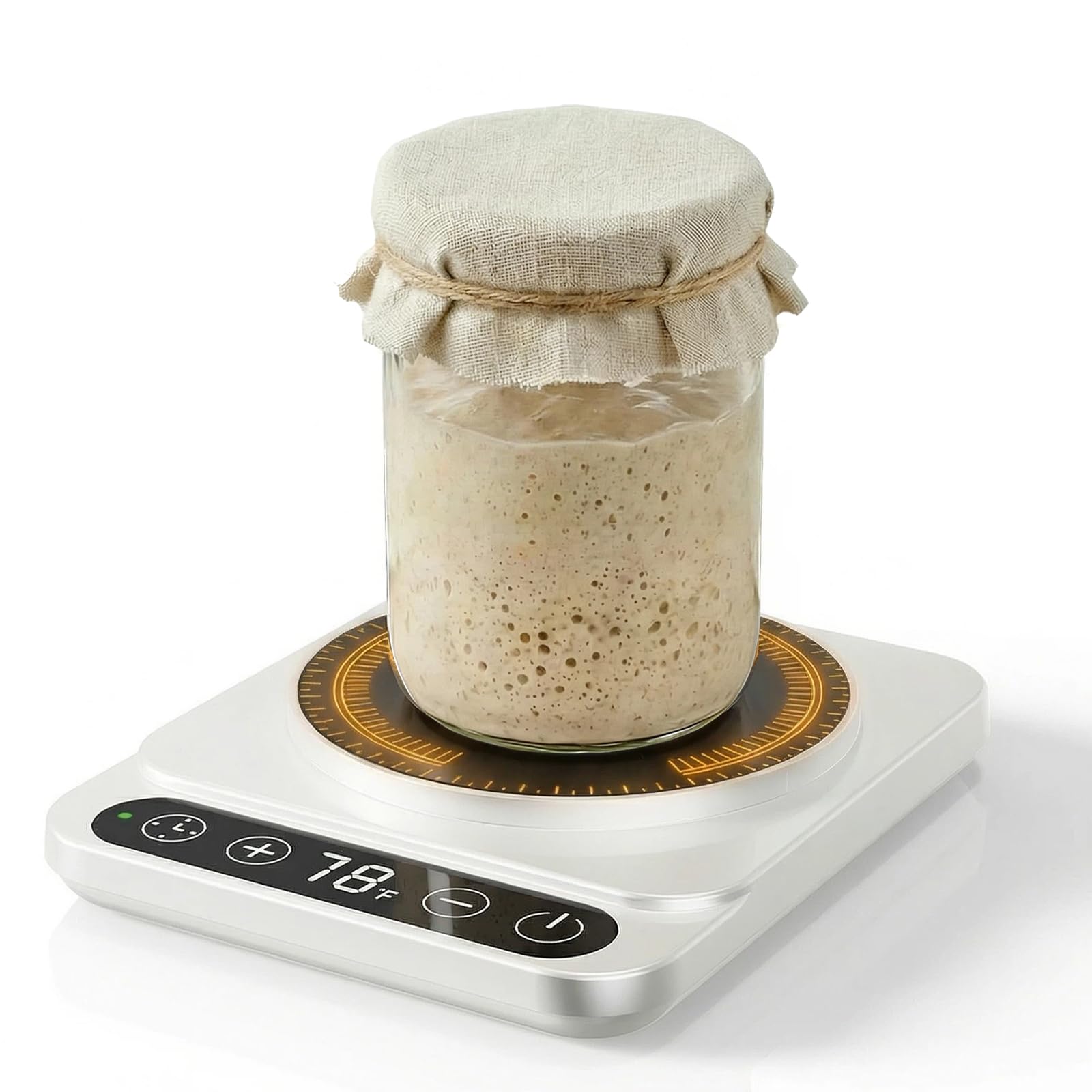 Pro Pakusane Sourdough Starter Warmer Mat 3.0 Upgraded for Home Kitchen - Sourdough Heating Mat 1F Precision Control (70-100F), 