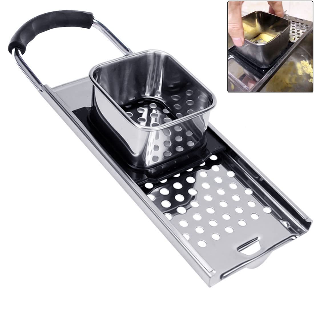Premium Grade Stainless Steel Spaetzle Maker, Timesaver Homemade Traditional German Egg Noodle Maker, Manual Pasta Noodle Dumpli