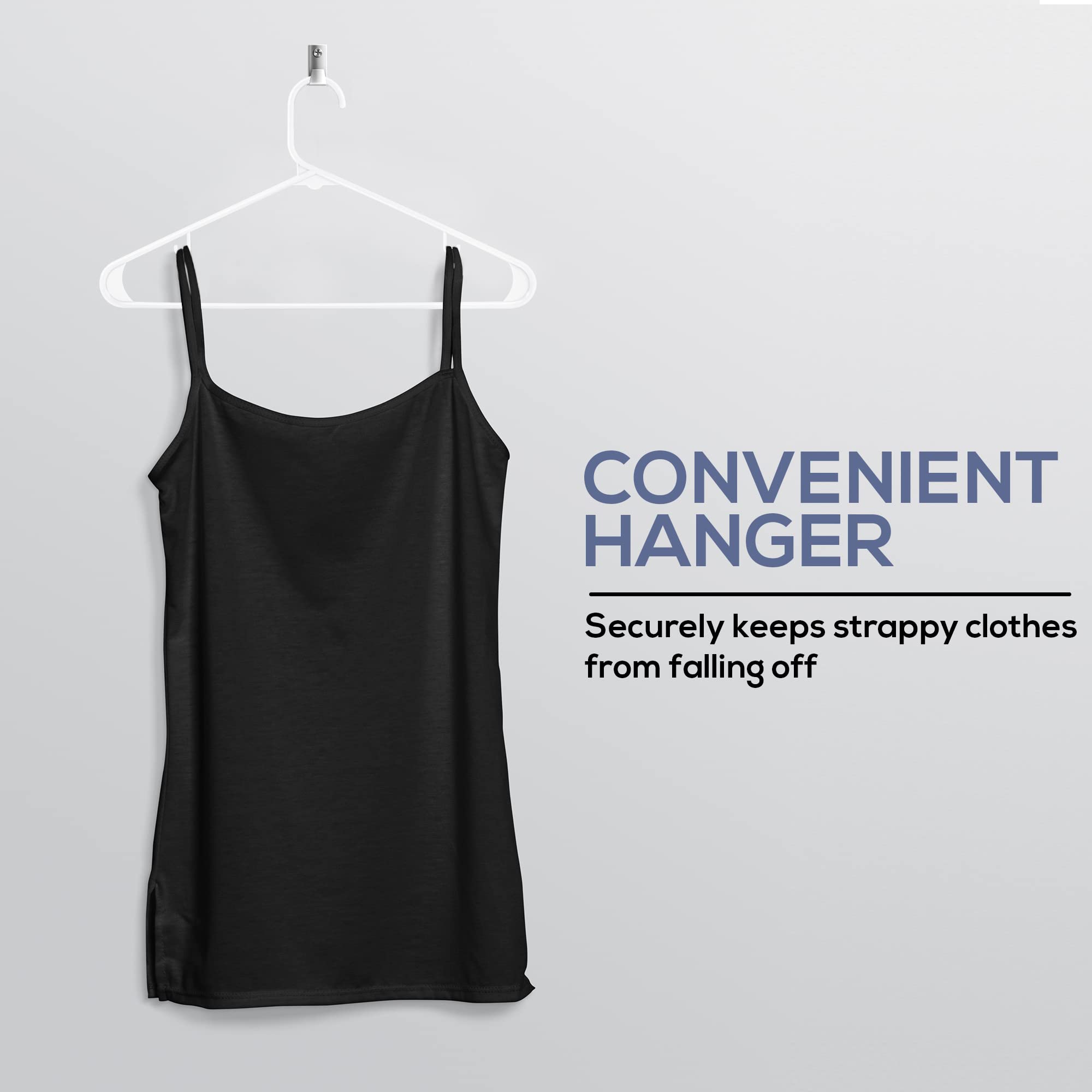 Utopia Home Plastic Hangers 200 Pack - Clothes Hanger With Hooks - Durable & Space Saving Coat Hanger - Heavy Duty White Hangers