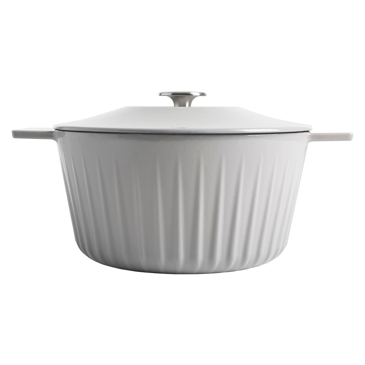 Martha Stewart Eastholm 3-Quart Enameled Cast Iron Dutch Oven - Grey