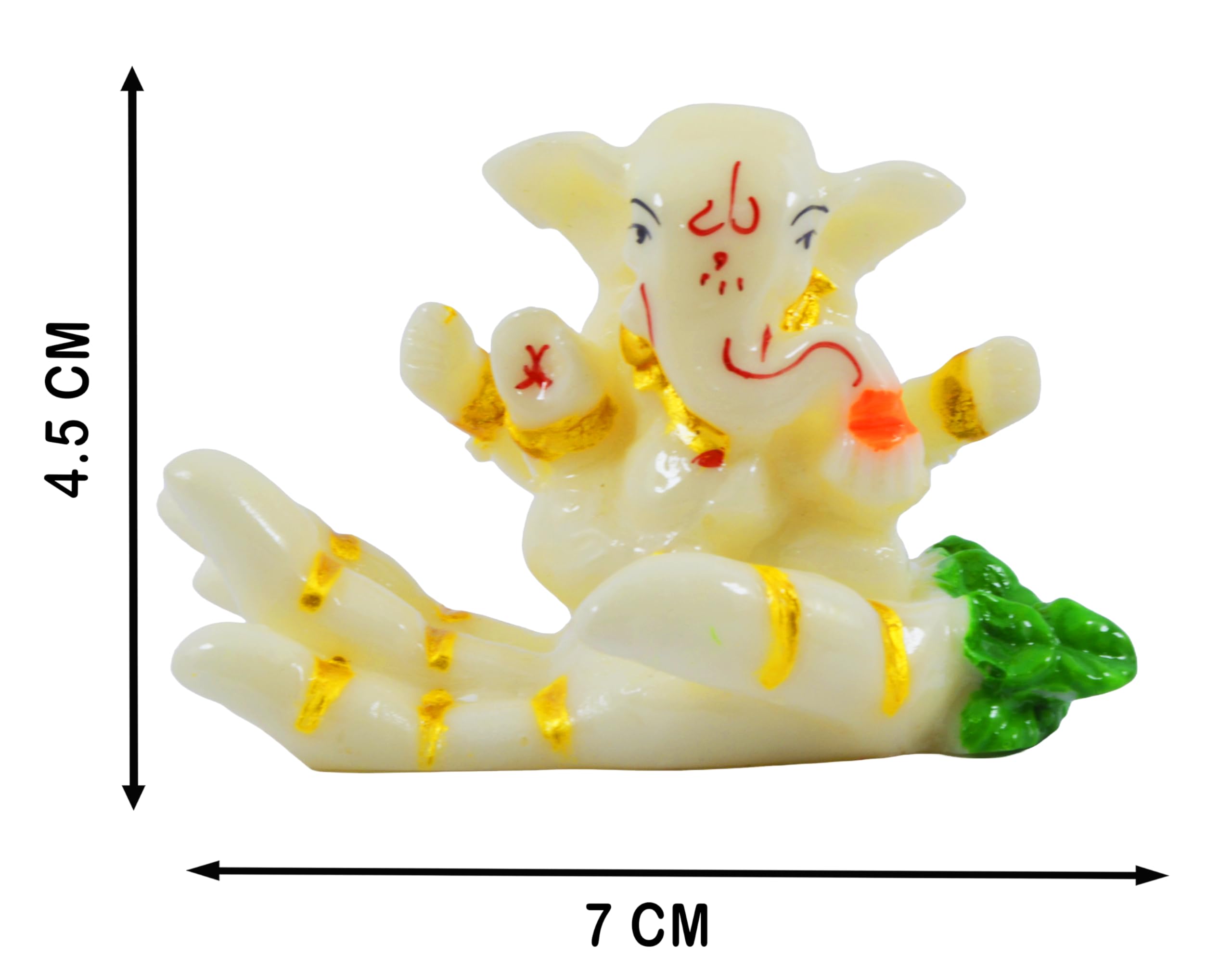 Crafts For You Hand Ganesha/Ganesh/Ganpati Bappa Beautiful Bal Gopal Idol For Home, Gifting, Car Dashboard