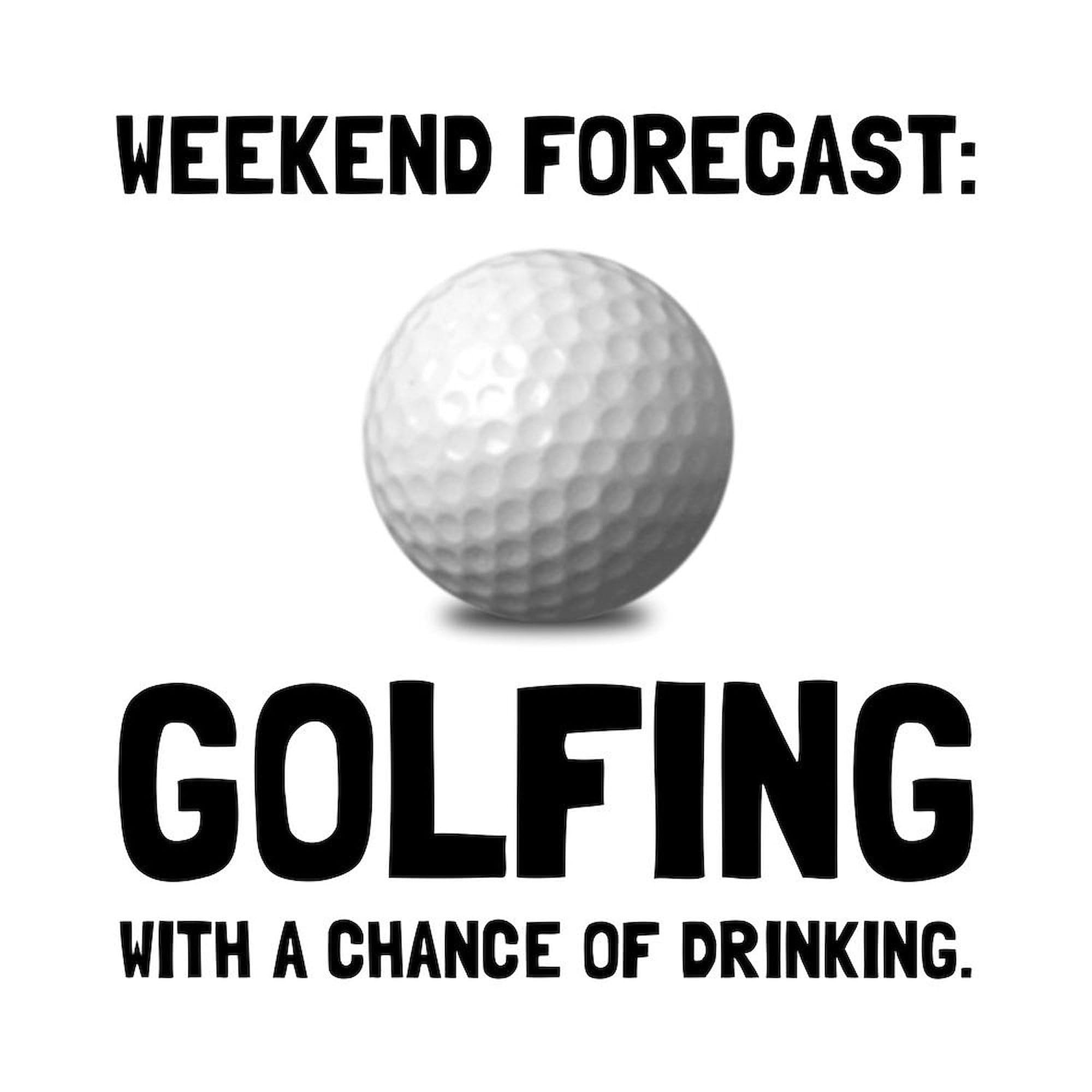 CafePress Weekend Forecast Golfing Mugs 11 oz (325 ml) Ceramic Coffee Mug