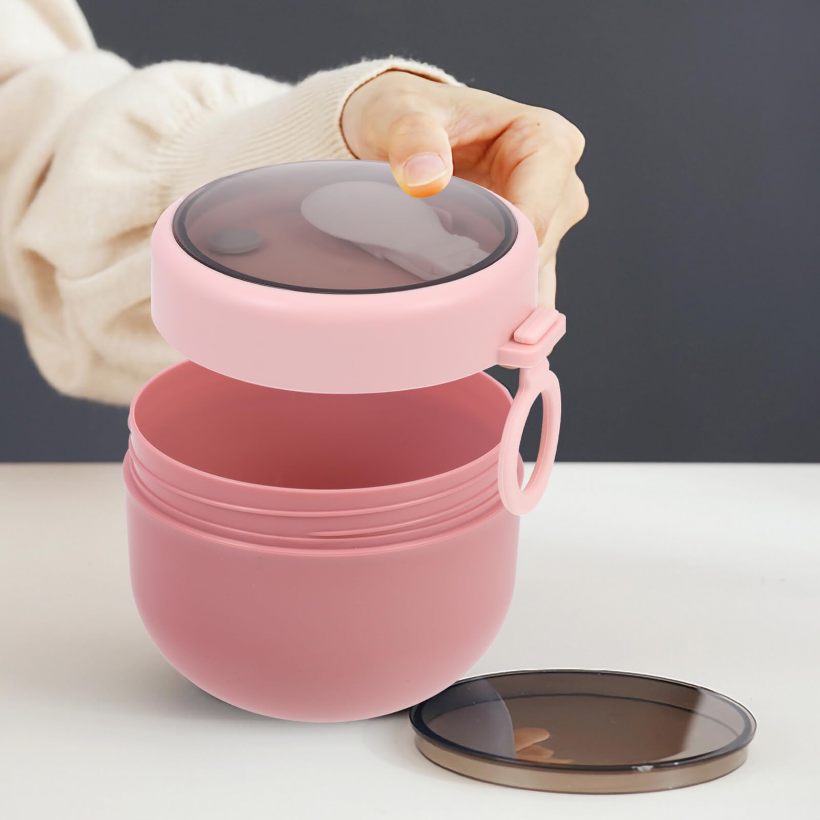 Hemoton 2Pcs Sealed Soup Cup Breakfast Cup Travel Insulated Food Jar Bento Box For Soup Lunch Container Flask Sealed Mug With Li
