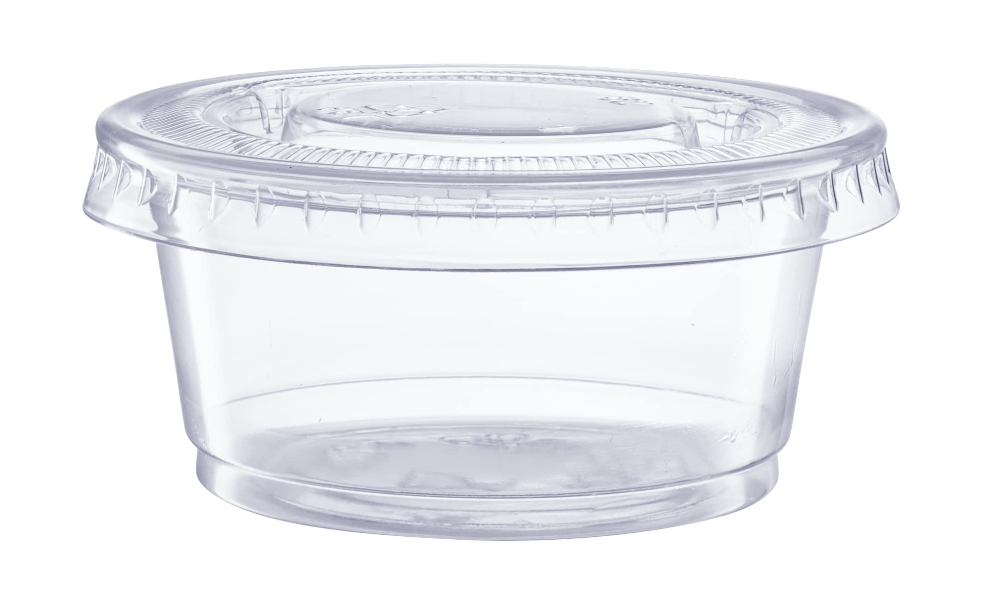 Comfy Package [100 Sets - 2 oz.] Plastic Portion Cups With Lids  Souffle Cups  Jello Shot Cups