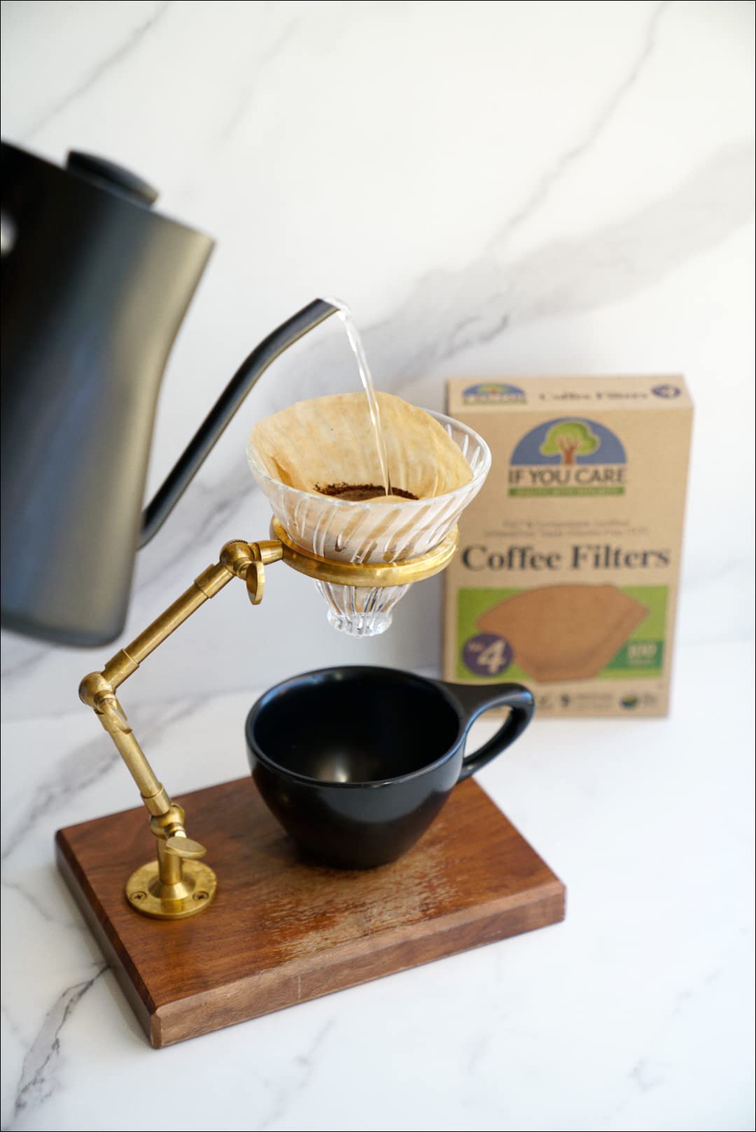 If You Care Multi-Use Coffee Filters, Great For Pour Over, Unbleached, 80 Count
