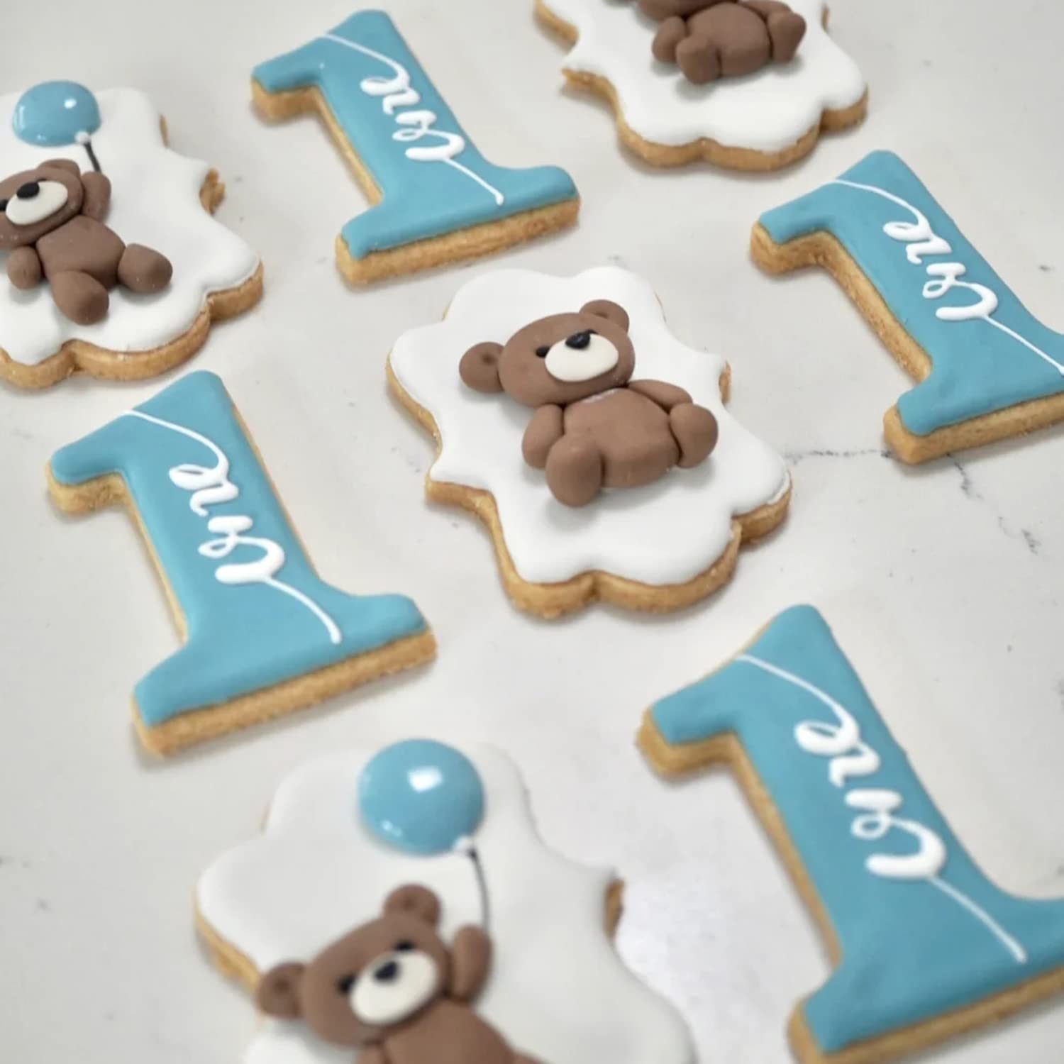 Rfghac Bear Silicone Fondant Molds For Cake Decorating Candy Chocolate Gum Paste Crafting Polymer Clay Set Of 5