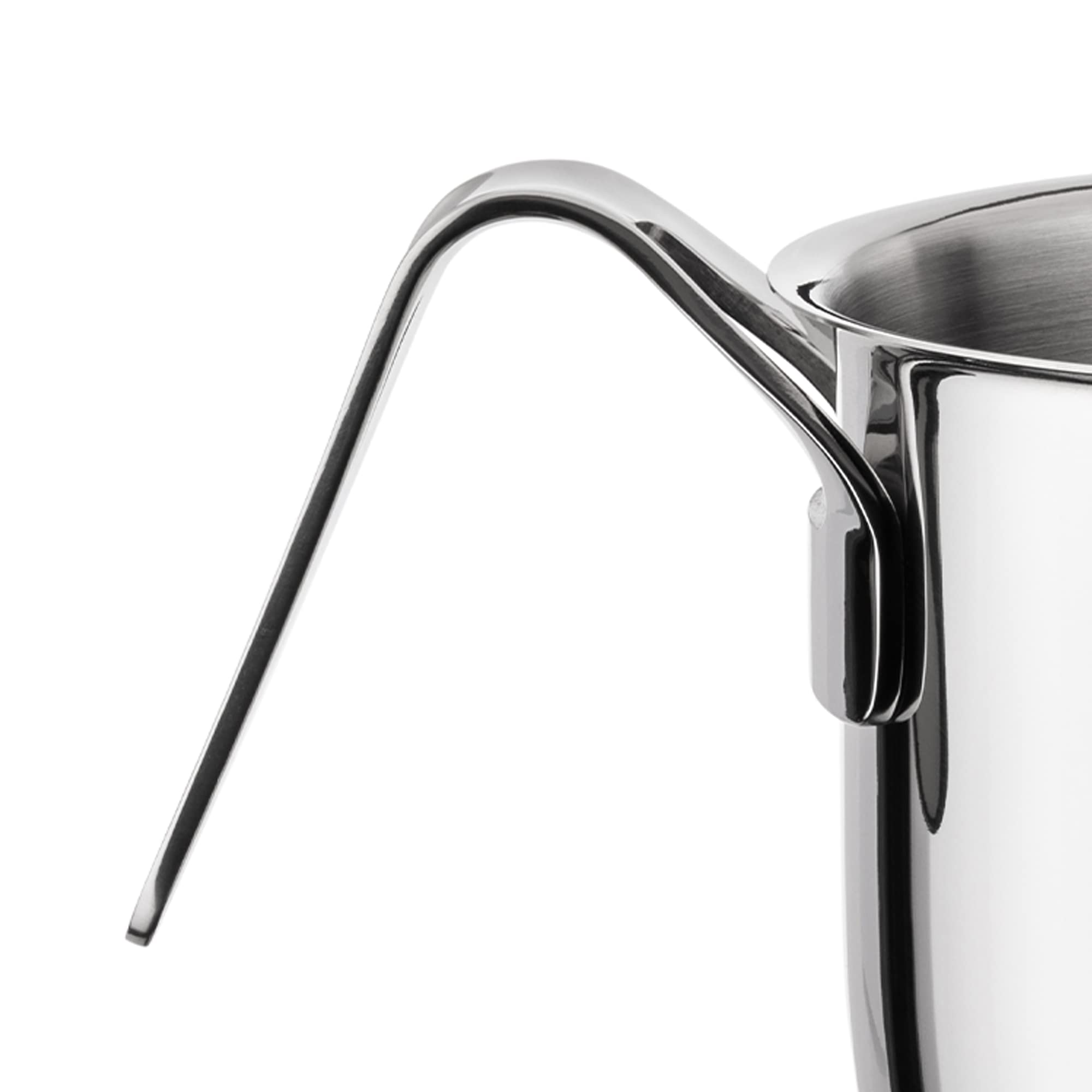 A Di Alessi,Ajm302 ''Pots & Pans'', Milk Boiler In 18/10 Stainless Steel Mirror Polished,2 Qt  Oz