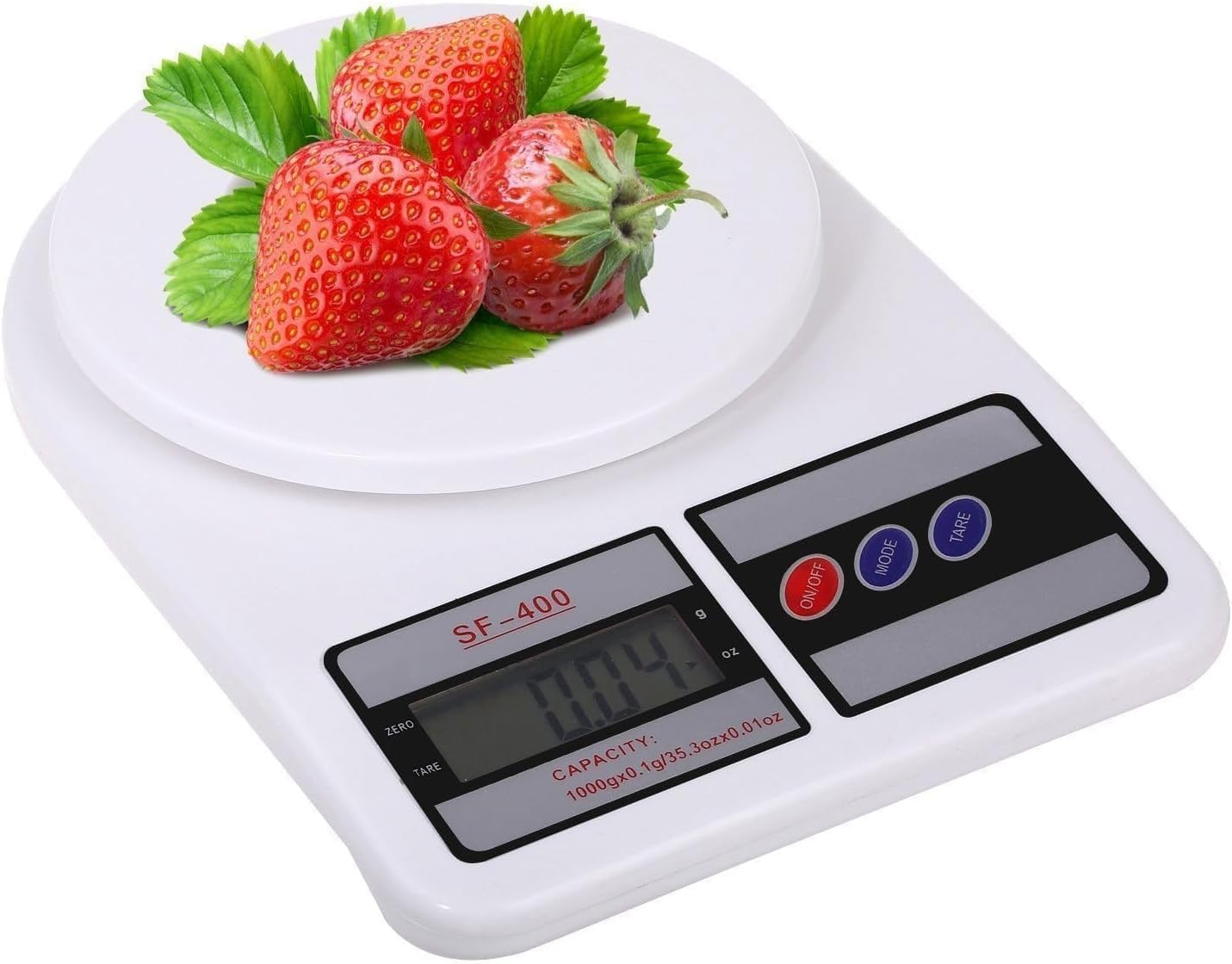 Homeverse Digital Kitchen Weighing Scale | 10Kg X 1G Precision, Lcd Display | Measuring Food, Cake, Vegetable, Cooking, Baking, 