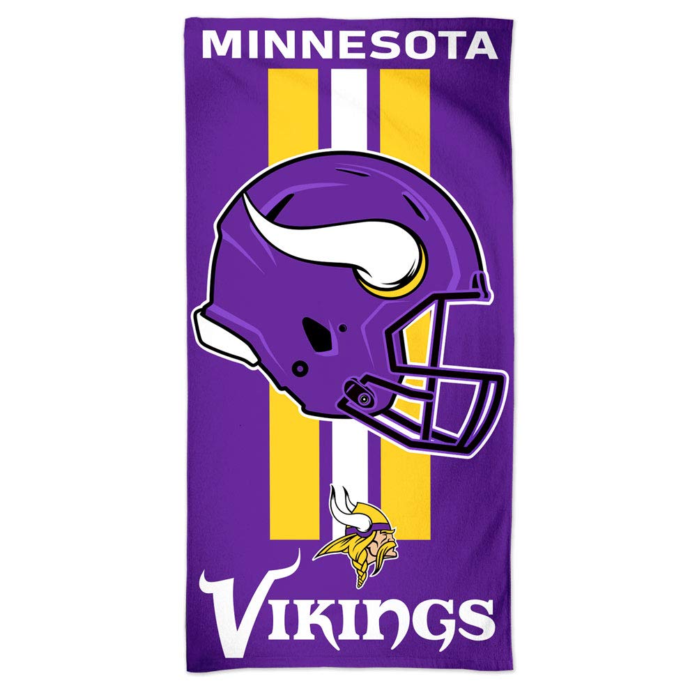 Wincraft Nfl Minnesota Vikings Towel30X60 Beach Towel, Team Colors, One Size