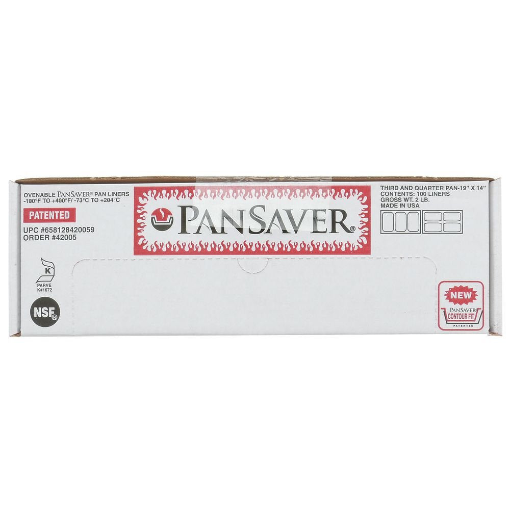 PanSaver Monolyn 1/3 Size Steam Table Pan Liner Clear Plastic  46D 100 Per Case