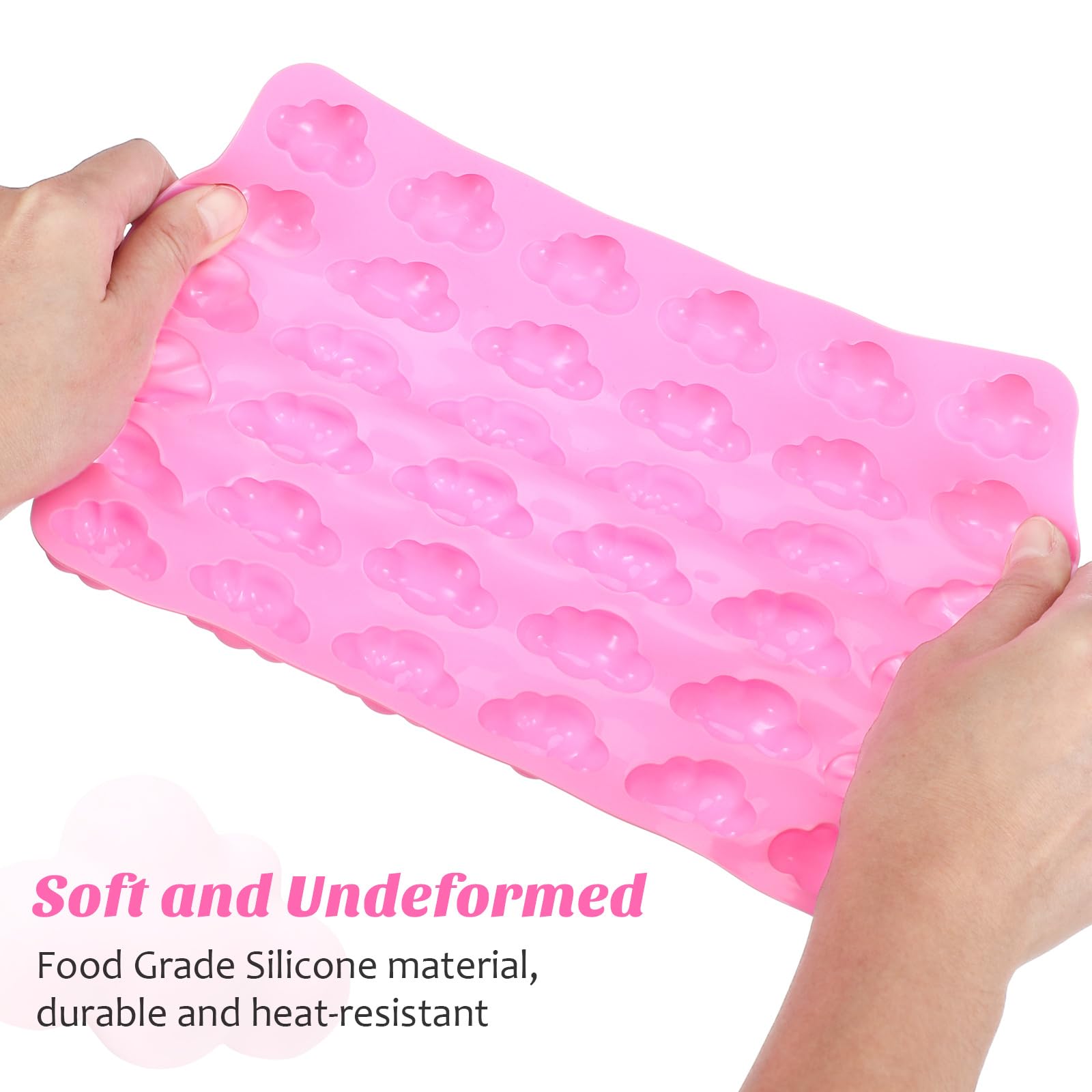 Upkoch Cloud Silicone Mold Ice Cube Mold Cookie Stencils Silicone Cookie Mold Candle Wax Molds Gum Paste Molds Diy Chocolate Reu