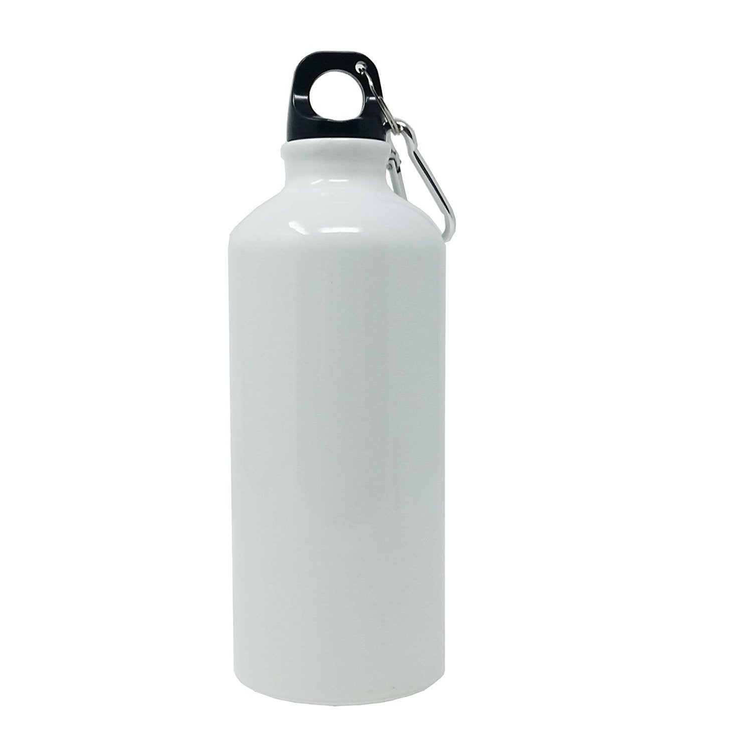 Personalized Custom Ice Skates, Hockey, Figure Skating Aluminum White Finish 20 Ounce 600Ml Sport Water Bottle, 2 Lids - Customi
