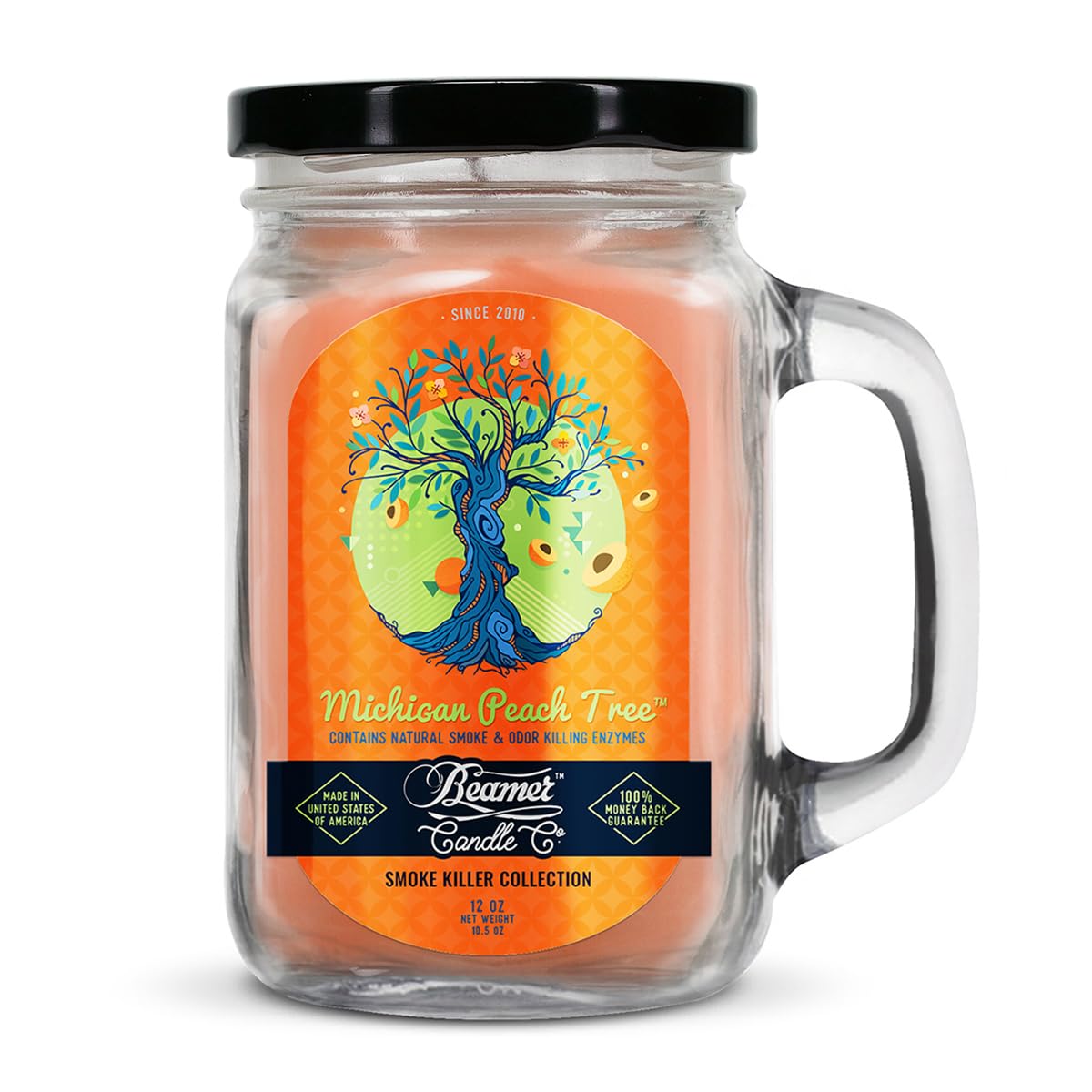 Beamer Candle Co. Smoke Killer Collection - Michigan Peach Tree Large Candle