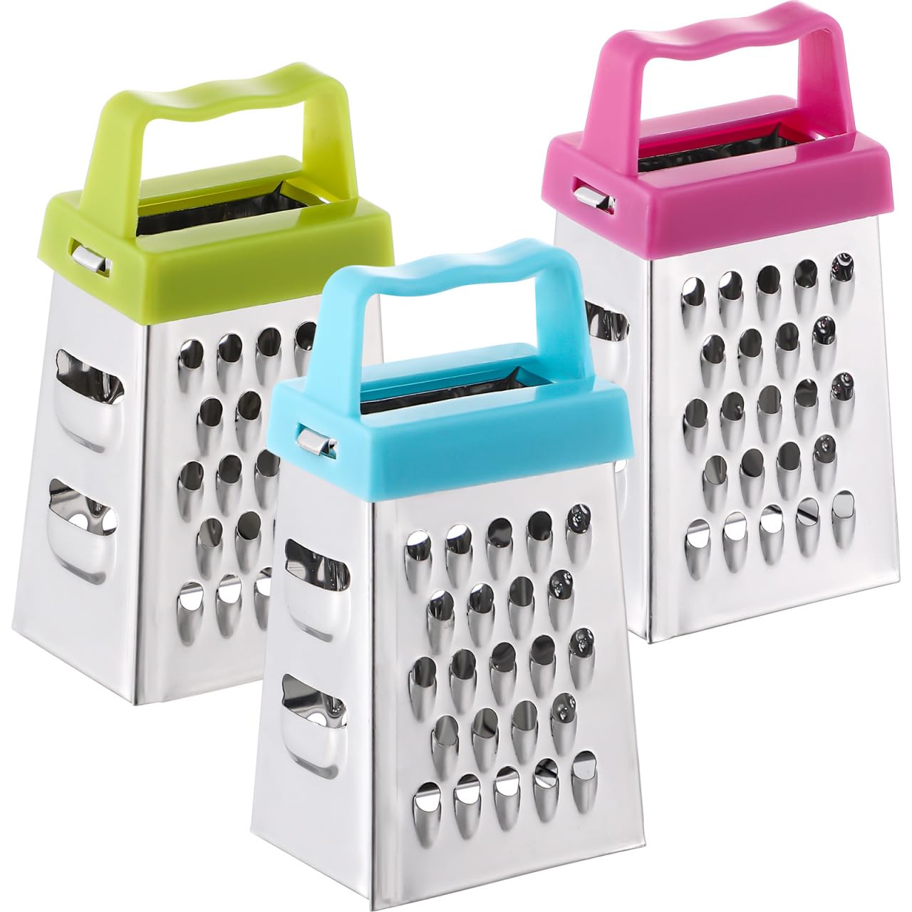Ciieeo 3Pcs Box Mini Grater Vegetable Grater Kitchen Slicer Veggie Grater Lemon Grater Onion Shredder Food Slicer Fruit Chopper 