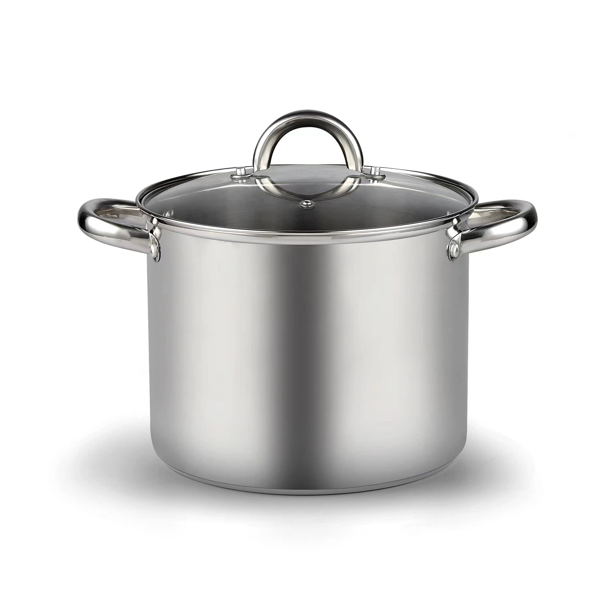 Cook N Home Basic Stainless Steel Stockpot With Lid 12-Qt