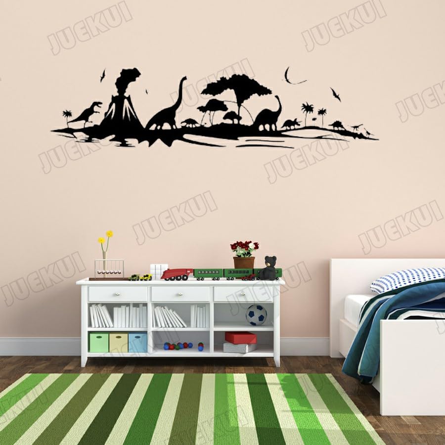 Gadgets Wrap Wall Decal Vinyl Sticker Dinosaurs And Oasis For Office Home Wall Decoration