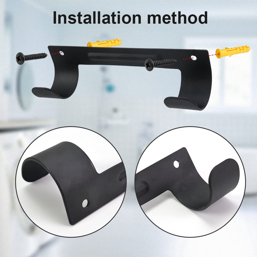 Ironing Board Hanger Wall Mount Ironing Board Holder Organizer Wall Rack For Laundry Rooms Storage Rack Hanging Shelf Hanger (Bl