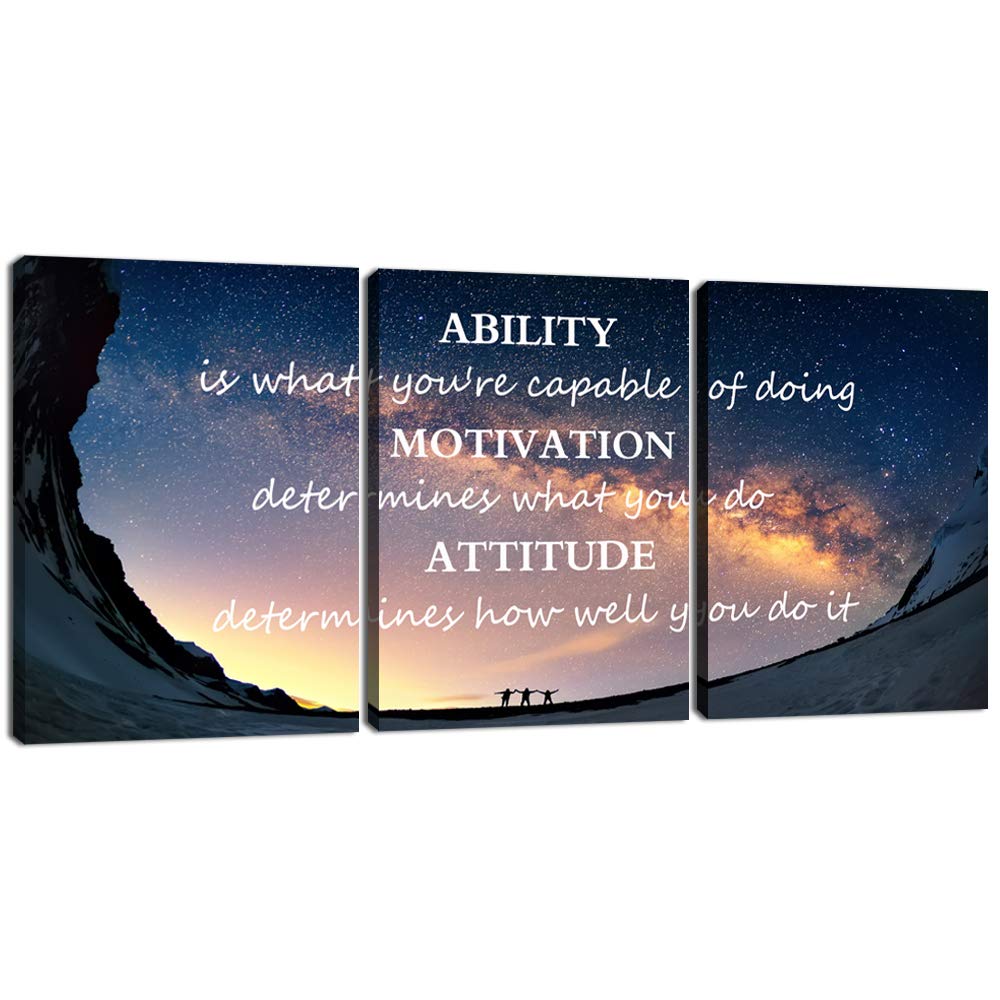 Success Wall Painting Inspirational Art Office Decor Motivational Canvas Black Poster Positive Framed Artwork Prints Picture For