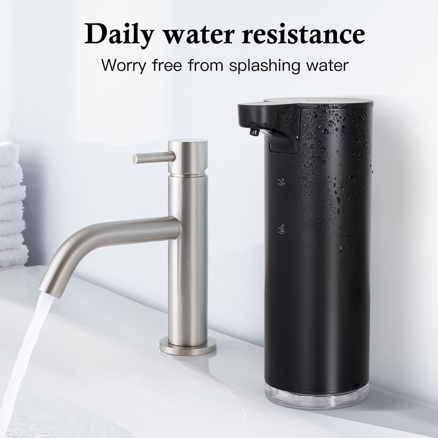 Laopao Automatic Soap Dispenser Foaming: Rechargeable Touchless Soap Dispenser Stainless Steel Foam Soap Dispenser For Bathroom