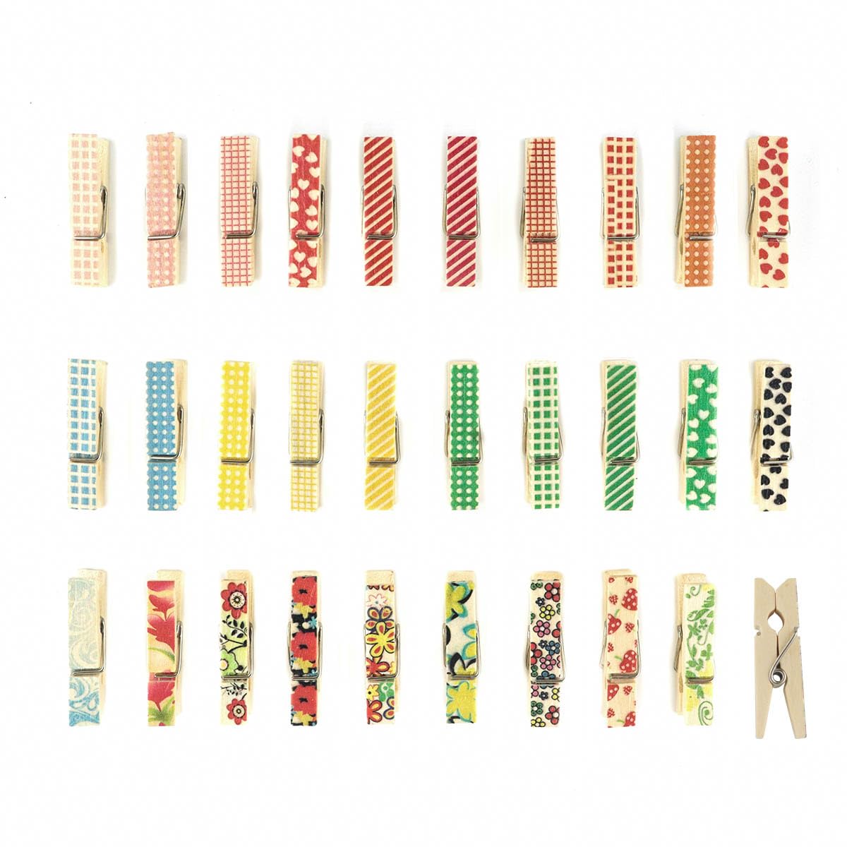 80 Pieces Colorful Painted Wood Clothespins For Craft Mini Photo Clips Wooden Clothespin Small Clothes Pins For Photos Pictures