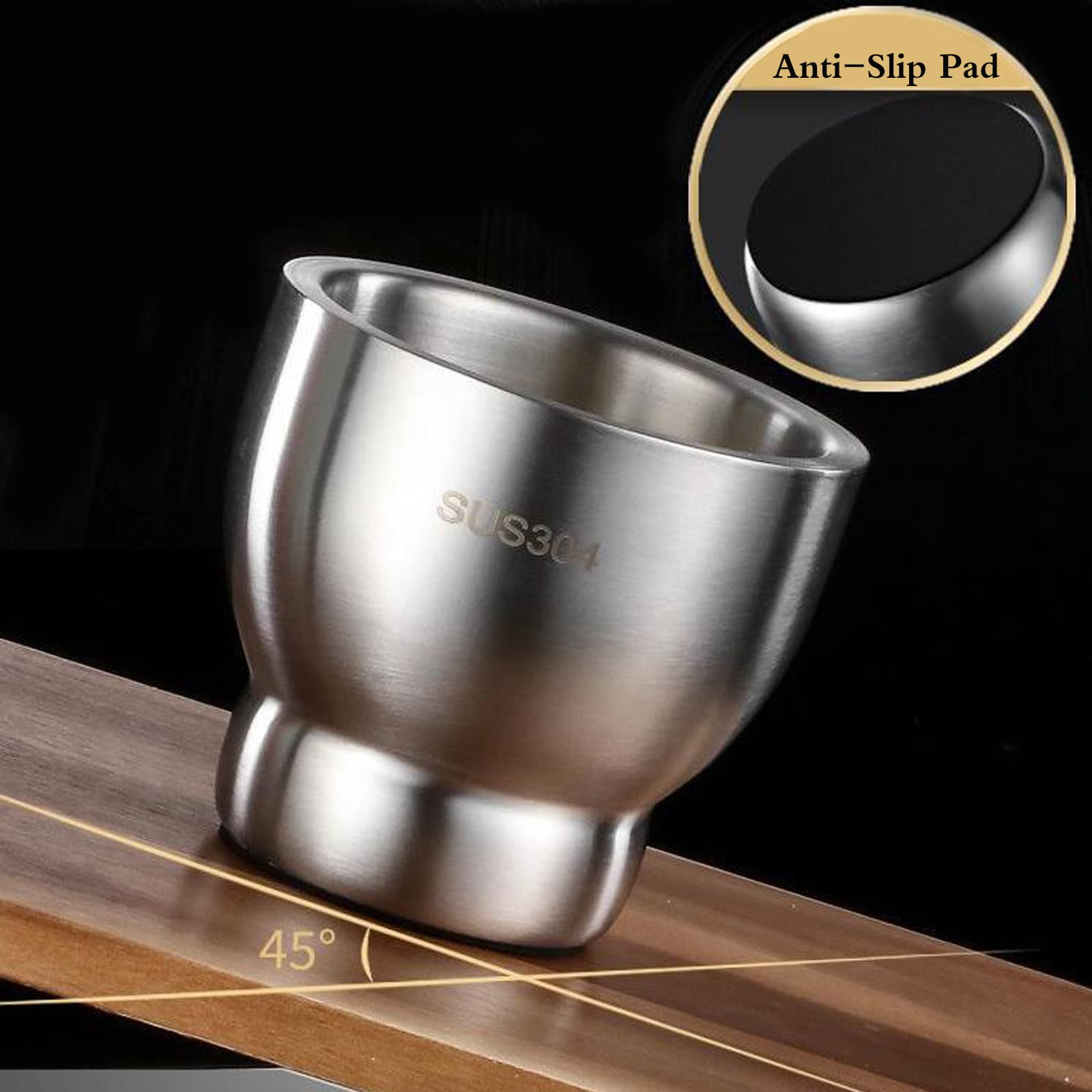 Locci Mortar And Pestle Set Large, Molcajete, Pill Grinder Guacamole Muddler And Bowls Herb Pesto Spice Crusher, 18/8 Stainless