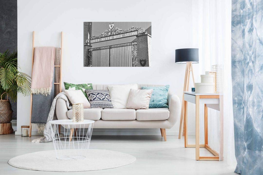 Liverpool Fc You'Ll Never Walk Alone Canvas Wall Art Picture Print Home Decor (30X20)