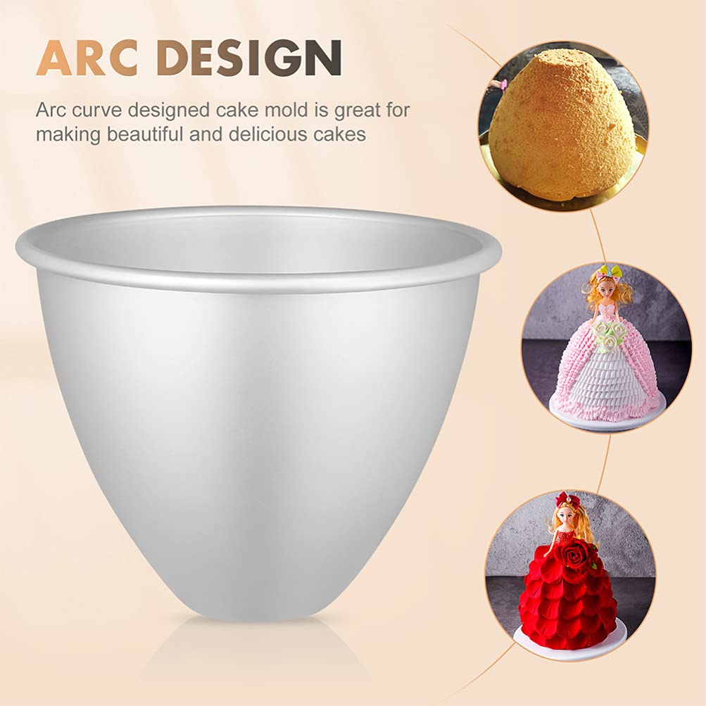 Doitool 2Pcs Aluminium Alloy Doll Cake Pan Mold Princess Doll Cake Mold Baking Non Stick Dessert Mold Shaper Pastry Food Mold Ba