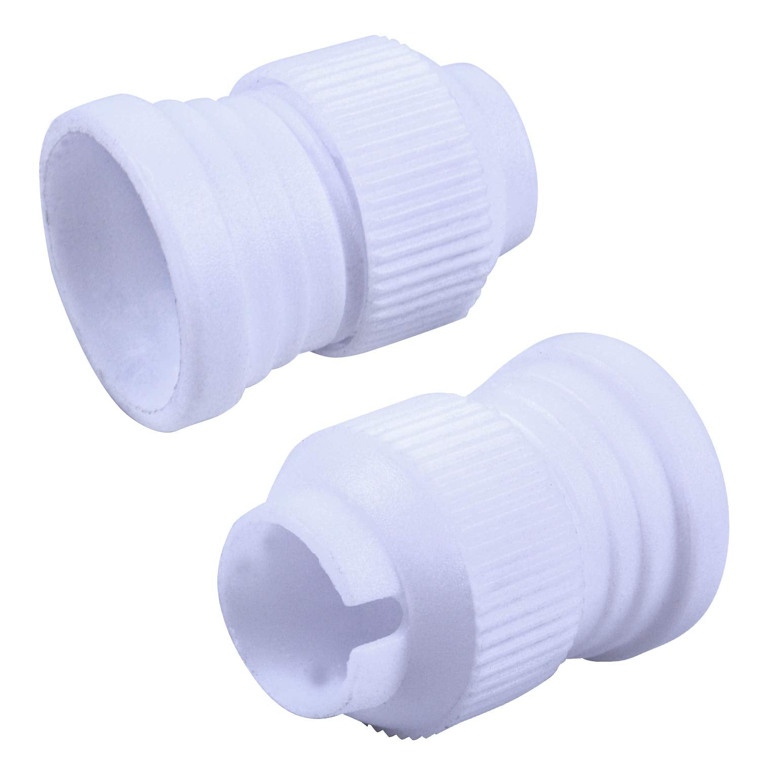 Jdesun 20 Pieces Plastic Standard Couplers Cake Decorating Coupler Pipe Tip Coupler For Icing Nozzles, White