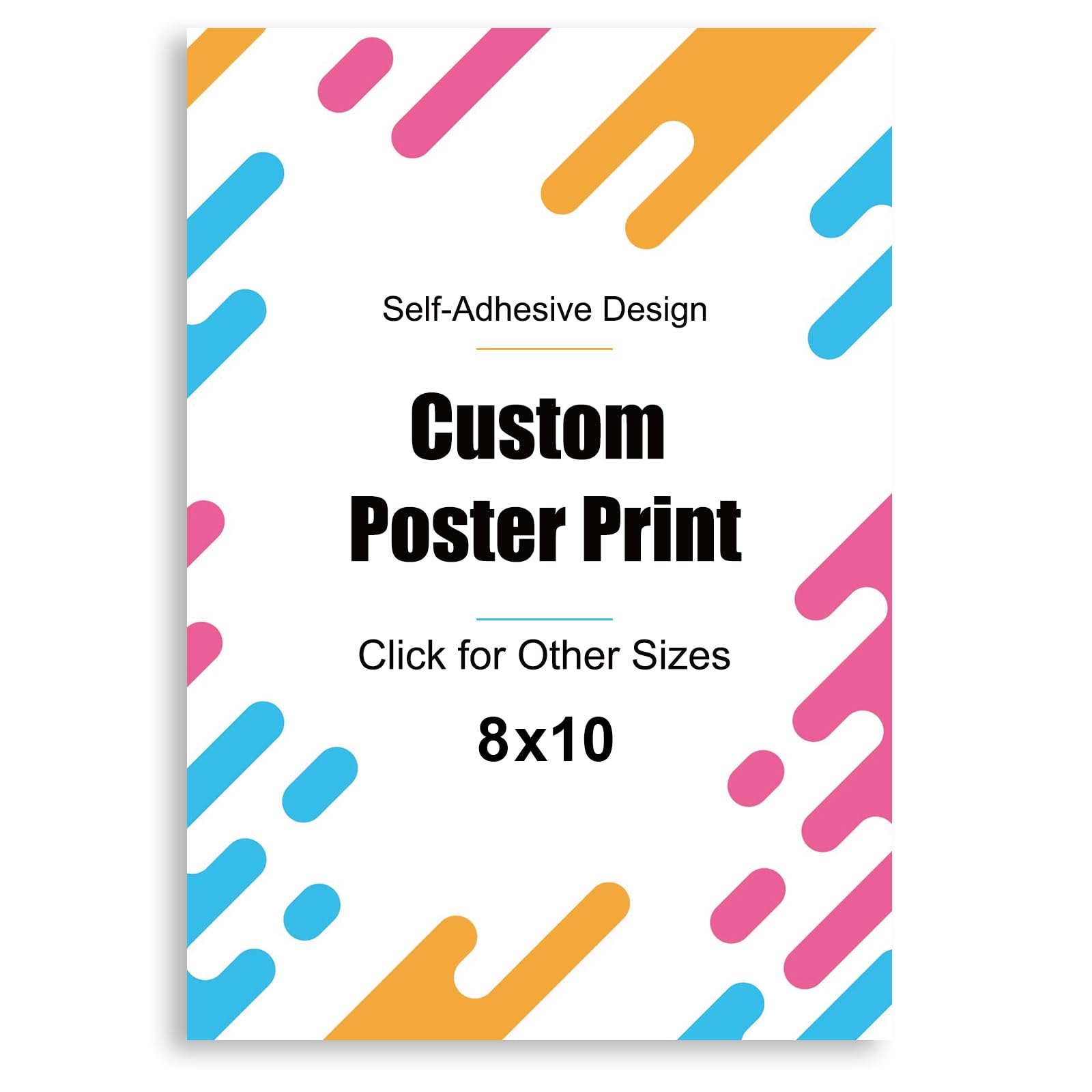 Custom High-Resolution Poster Prints,Upload Your Image Photo,Personalized Photo To Poster Printing, Self-Adhesive,Odorless,Durab