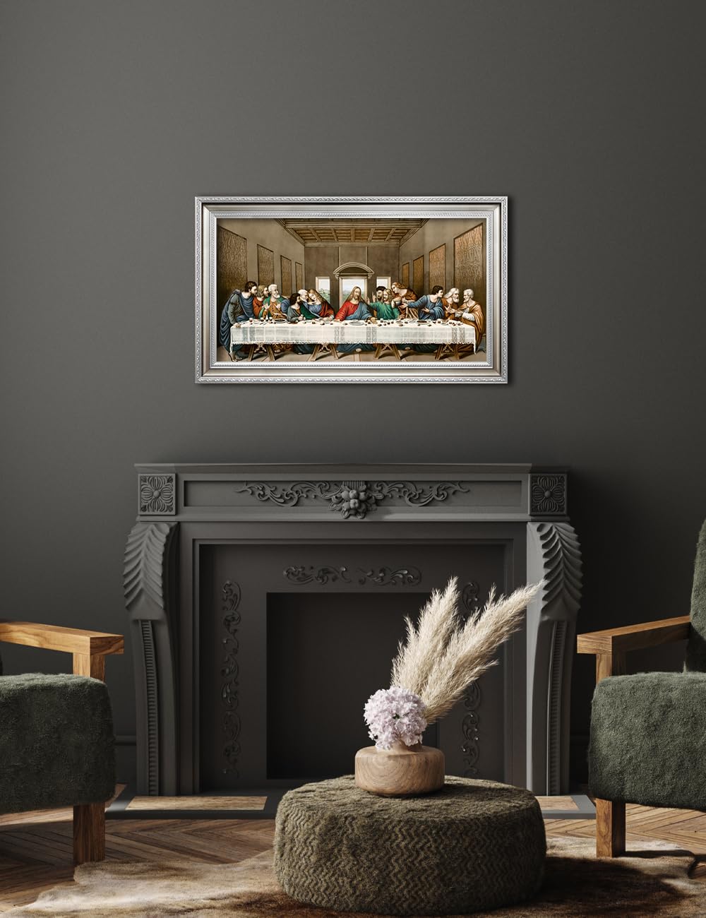 Decorarts - The Last Supper, Leonardo Da Vinci Classic Art Reproductions. Giclee Prints Acid Free Cotton Canvas With Matching Si