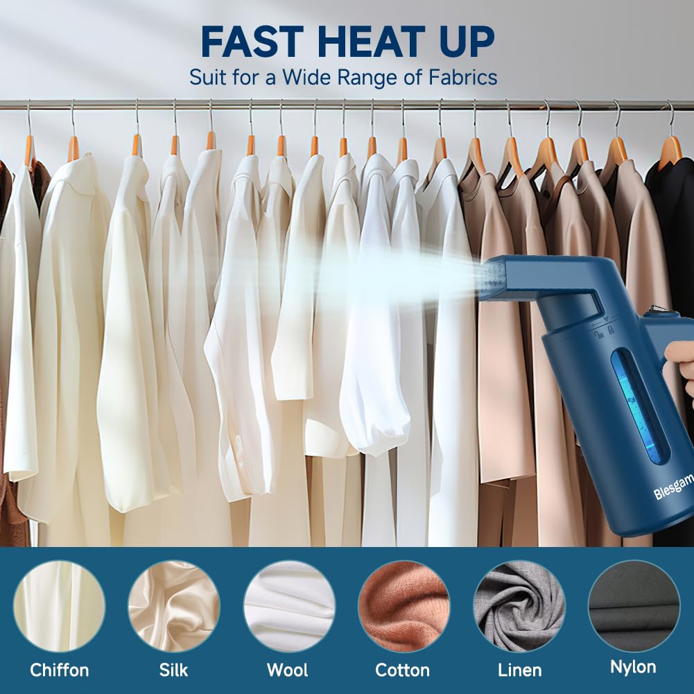 Blesgam Clothes Steamer 700W, Travel Steamer GY2000B