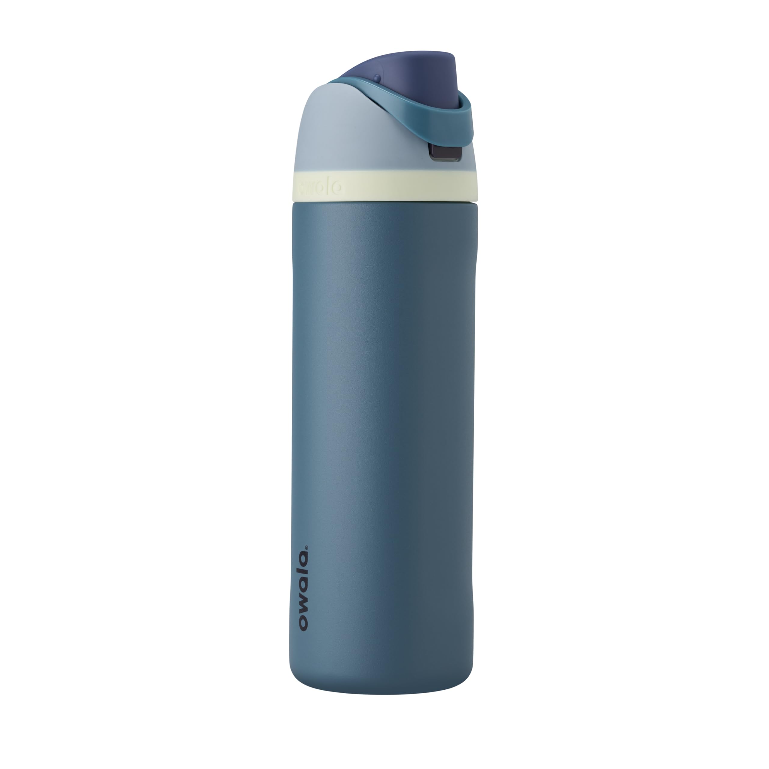 Owala FreeSip Insulated Stainless Steel Water Bottle with Straw, BPA-Free Sports Water Bottle, Great for Travel, 24 Oz, Denim,Pa