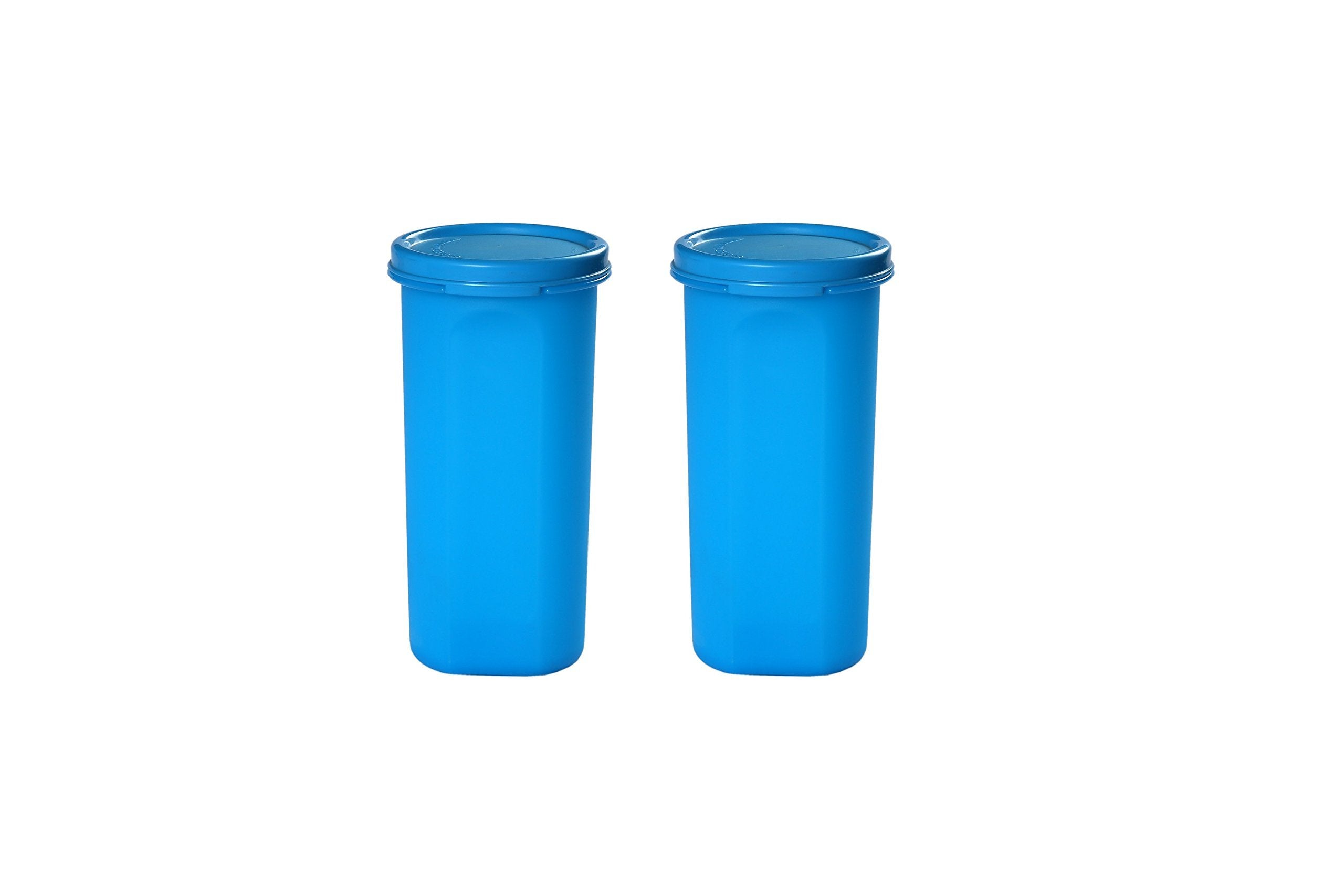 Signoraware Modular Round Container Set, 650Ml, Set Of 2, Turkish Blue