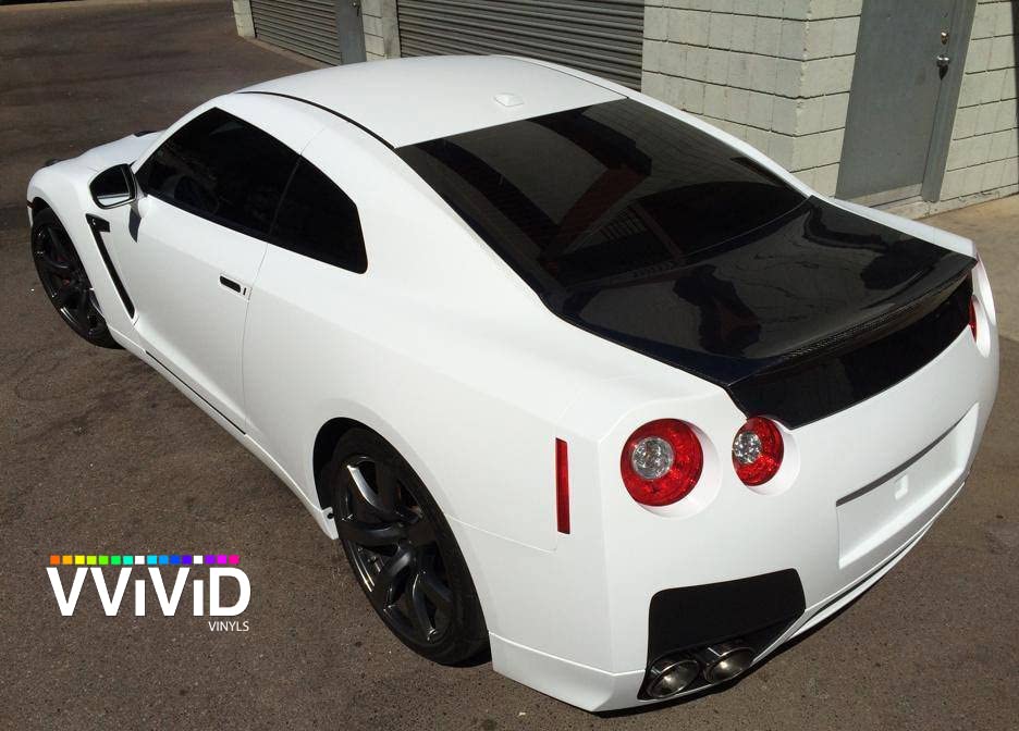 Matte White car Wrap Vinyl Roll with Air Release 3MIL-VViViD8 (5ft x 5ft)