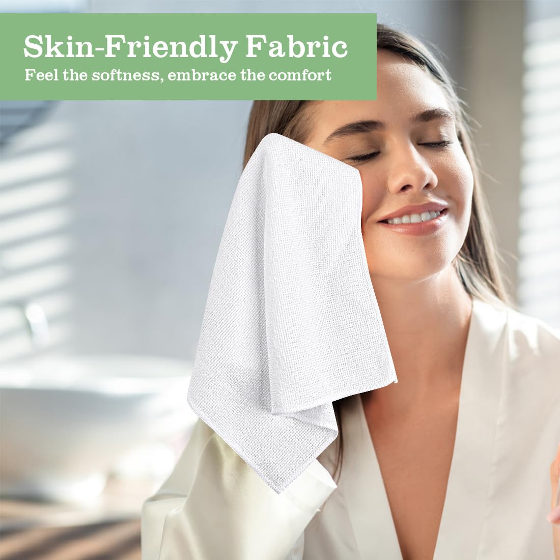 Unimade Washcloths Bulk - 100 Pack - Face Towels (12'' X 12''), Highly Soft Wash Cloths And Hand Towels, Fast Drying Multi-Purpo