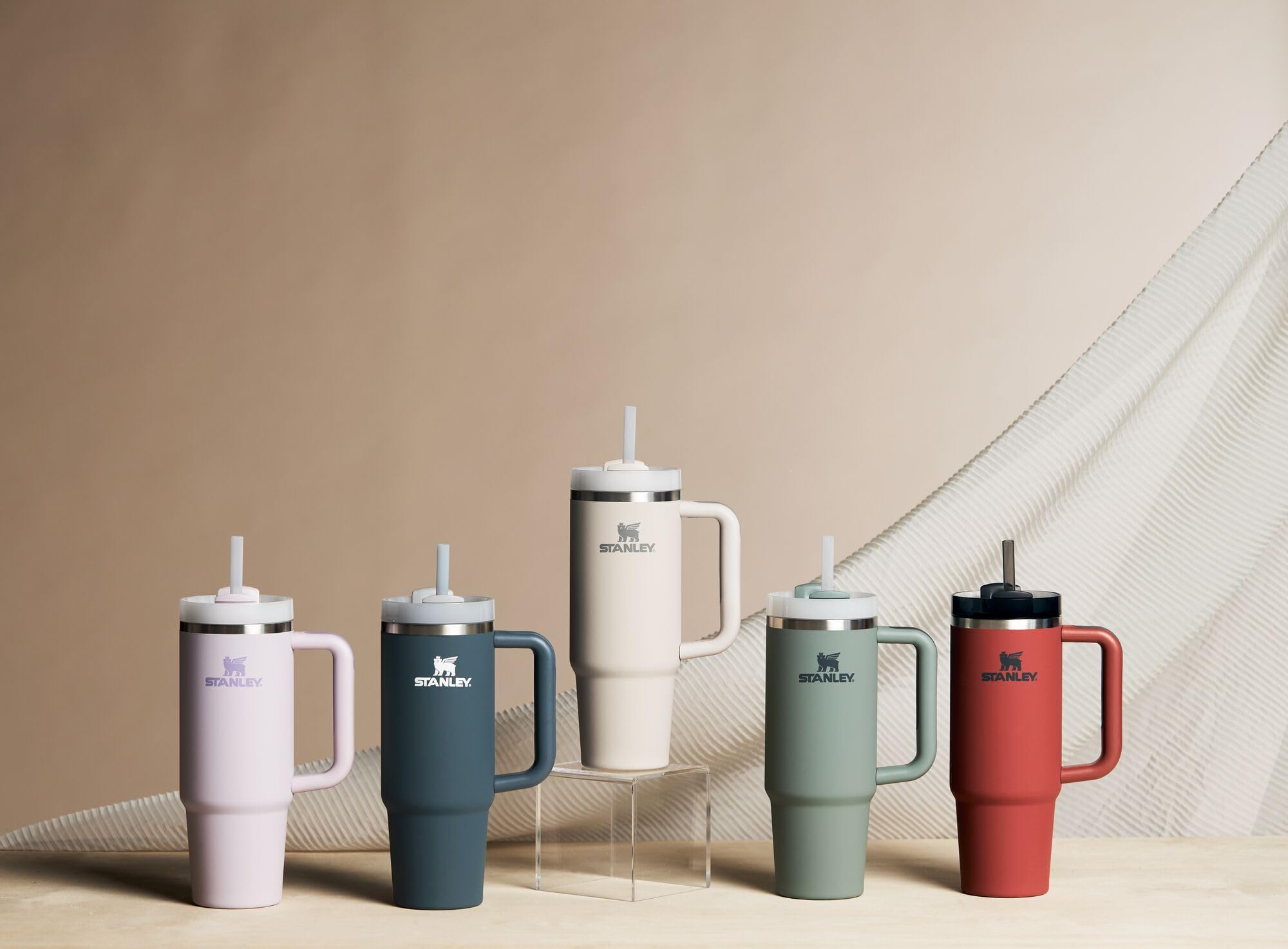 Stanley Quencher H2.0 Soft Matte Collection, Stainless Steel Vacuum Insulated Tumbler With Lid And Straw For Iced And Cold Bever