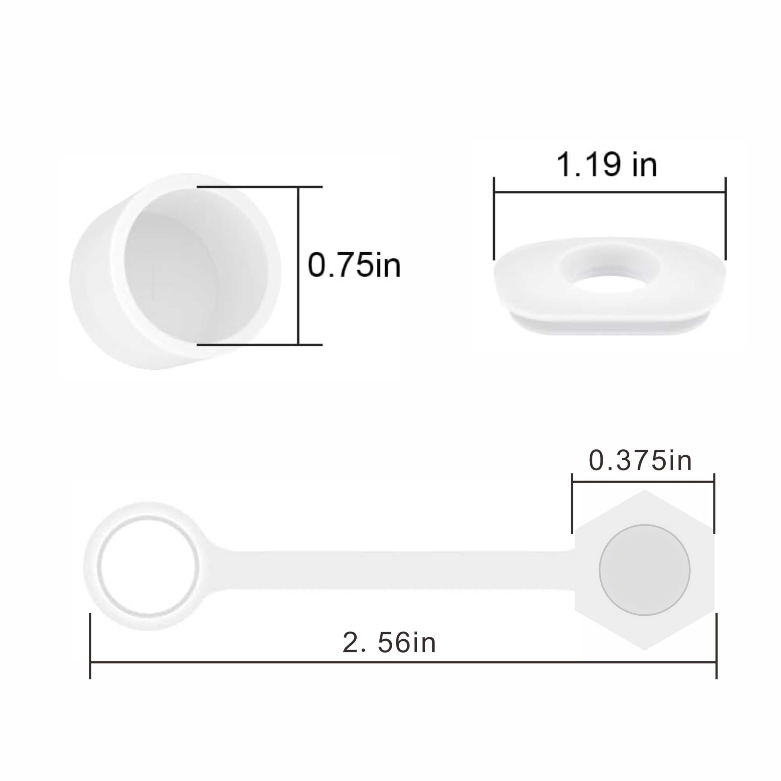 2 Pack Silicone Spill Proof Stopper, Compatible With Stanley Quencher H1.0&2.0 Tumbler 40/30 Oz, Leakproof Silicone Seal Kit, In