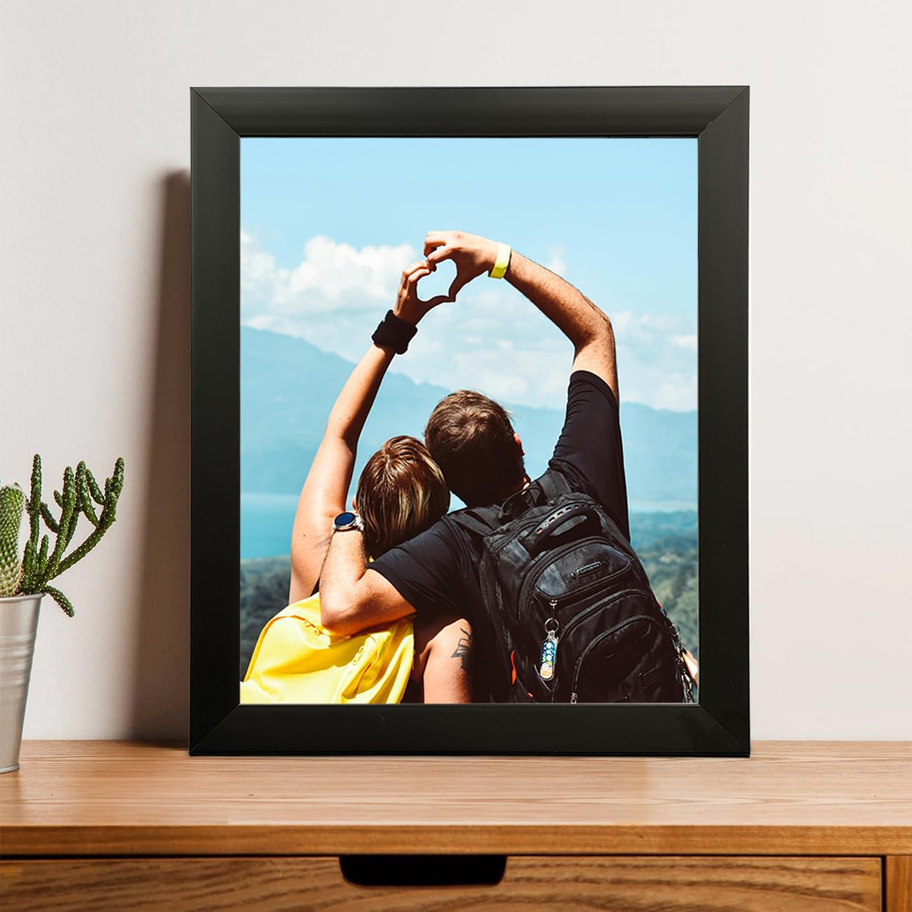 Art Street Synthetic Table/Wall Photo Frame For Home Dcor, Bedroom, Tabletop, Office Desk, Living Room Table Decor (Black, 8X10 