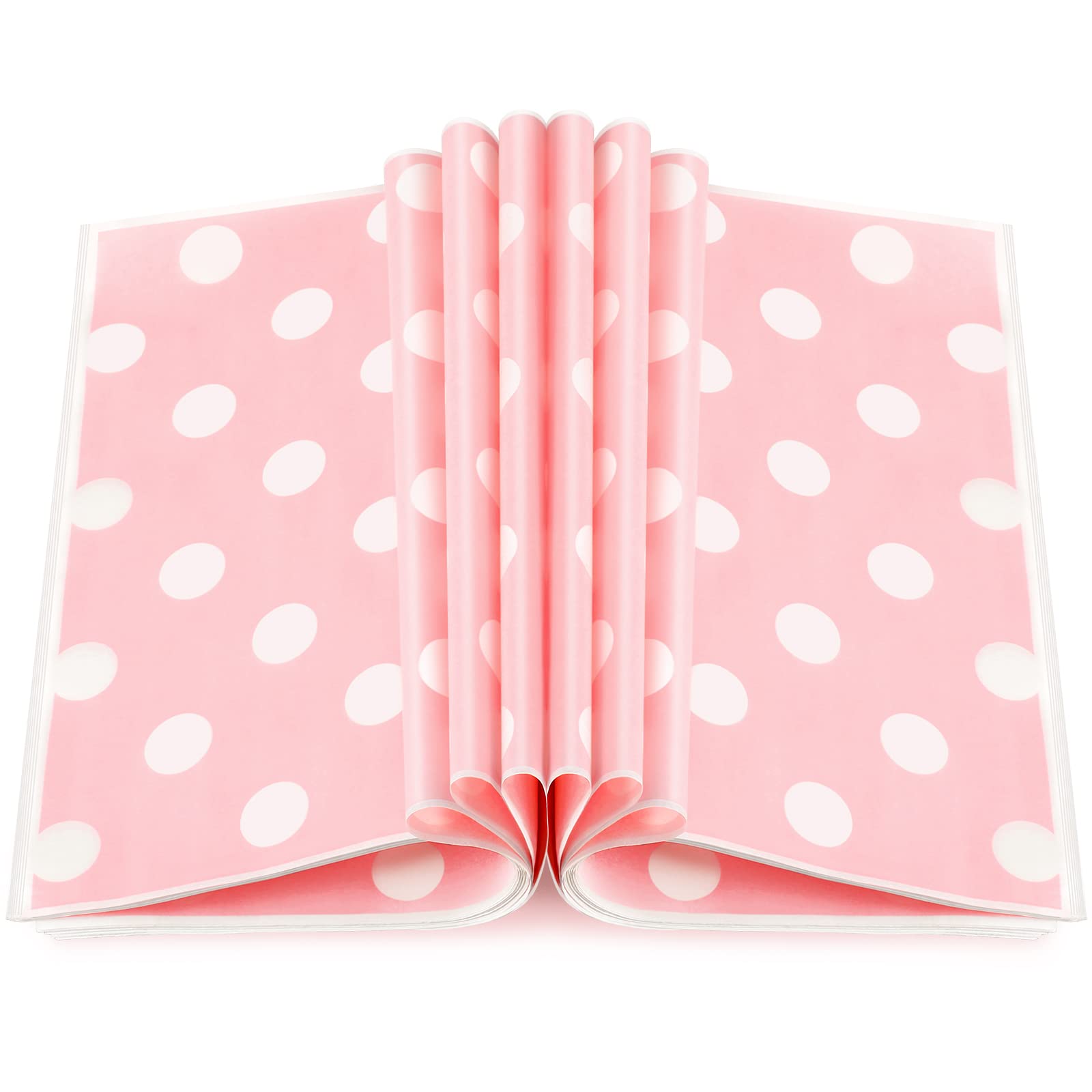 Wax Paper Sheets For Food White Dot Printed Bakery Tissue Greaseproof Disposable Wrapping Paper For Sandwich Fast Food Picnic Ba