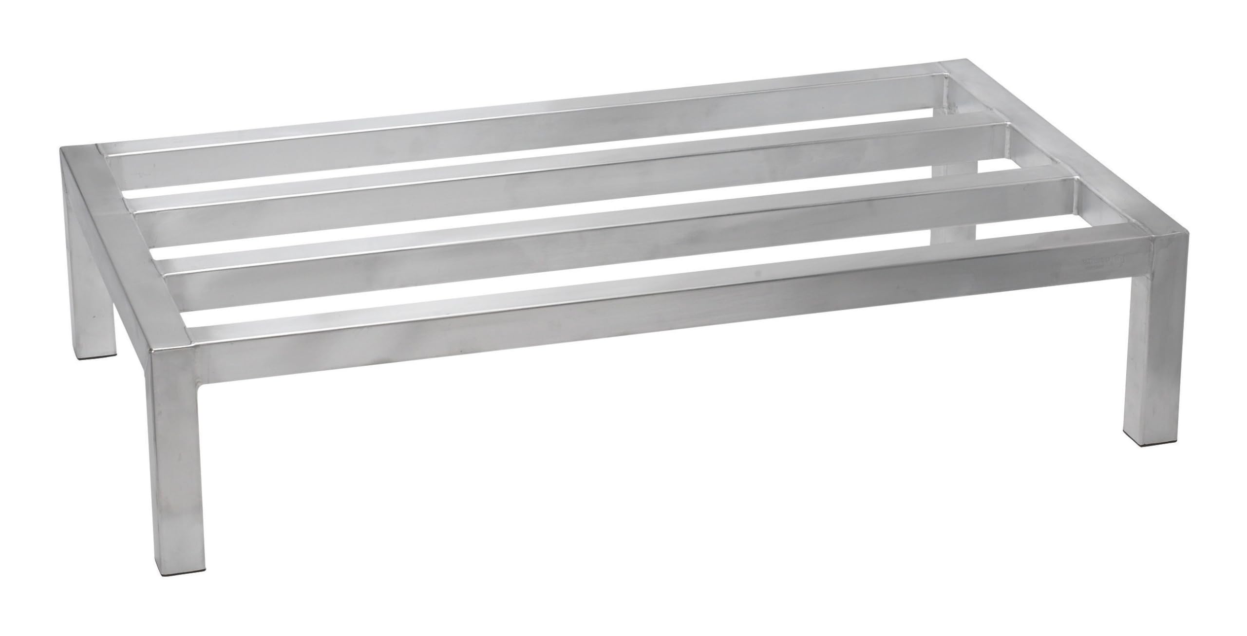 Winco 20-Inch by 36-Inch Dunnage Rack, 8-Inch High, 1800-Pound Capacity,Aluminum,Medium