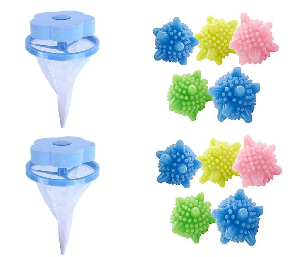 M2 Enterprise Combo Of 2 Pcs Washing Machine Floating Lint Mesh Bag Net Pouch Hair Catcher Lint Trap Washer Lint Catcher Hair Fi