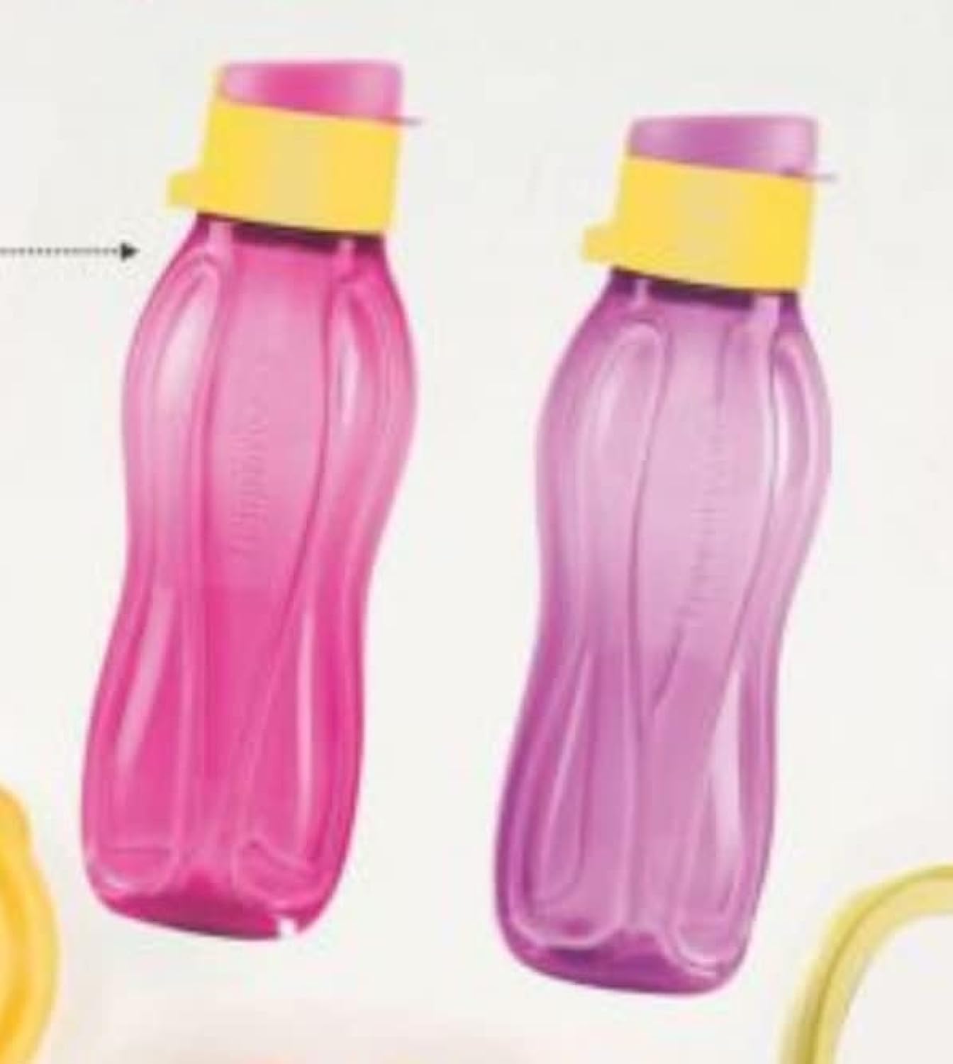 Tupperware. 310 ml bottle set of 2 pc  Pink and Purple